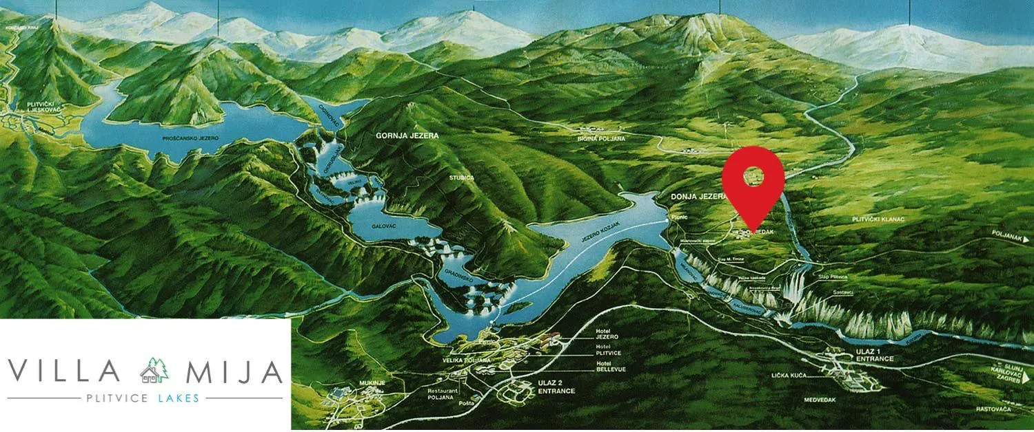 Natural landscape in B&B Plitvice Lakes Villa Mija