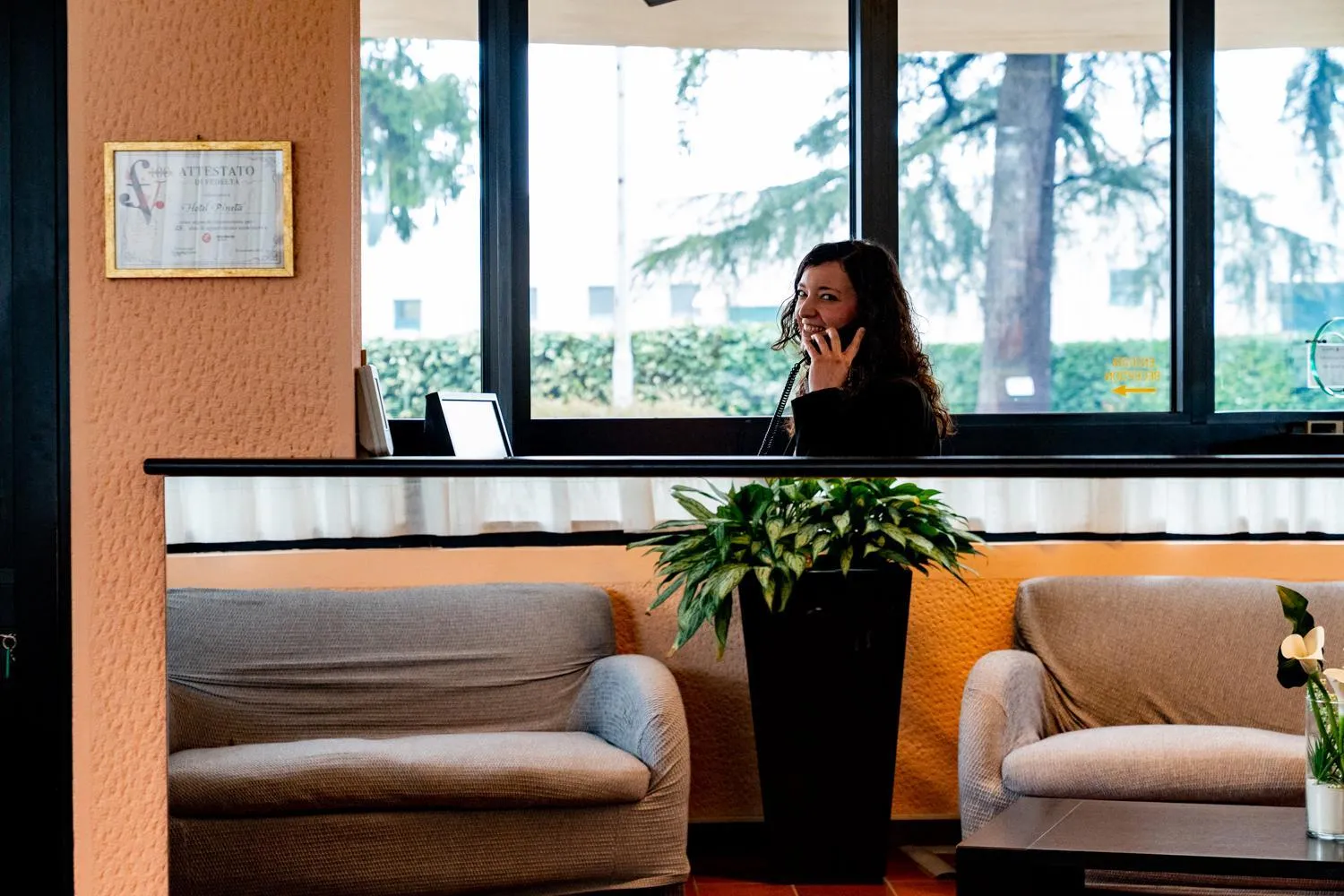Lobby or reception in Hotel Pineta