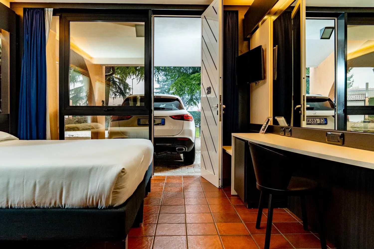 Bedroom, Bed in Hotel Pineta