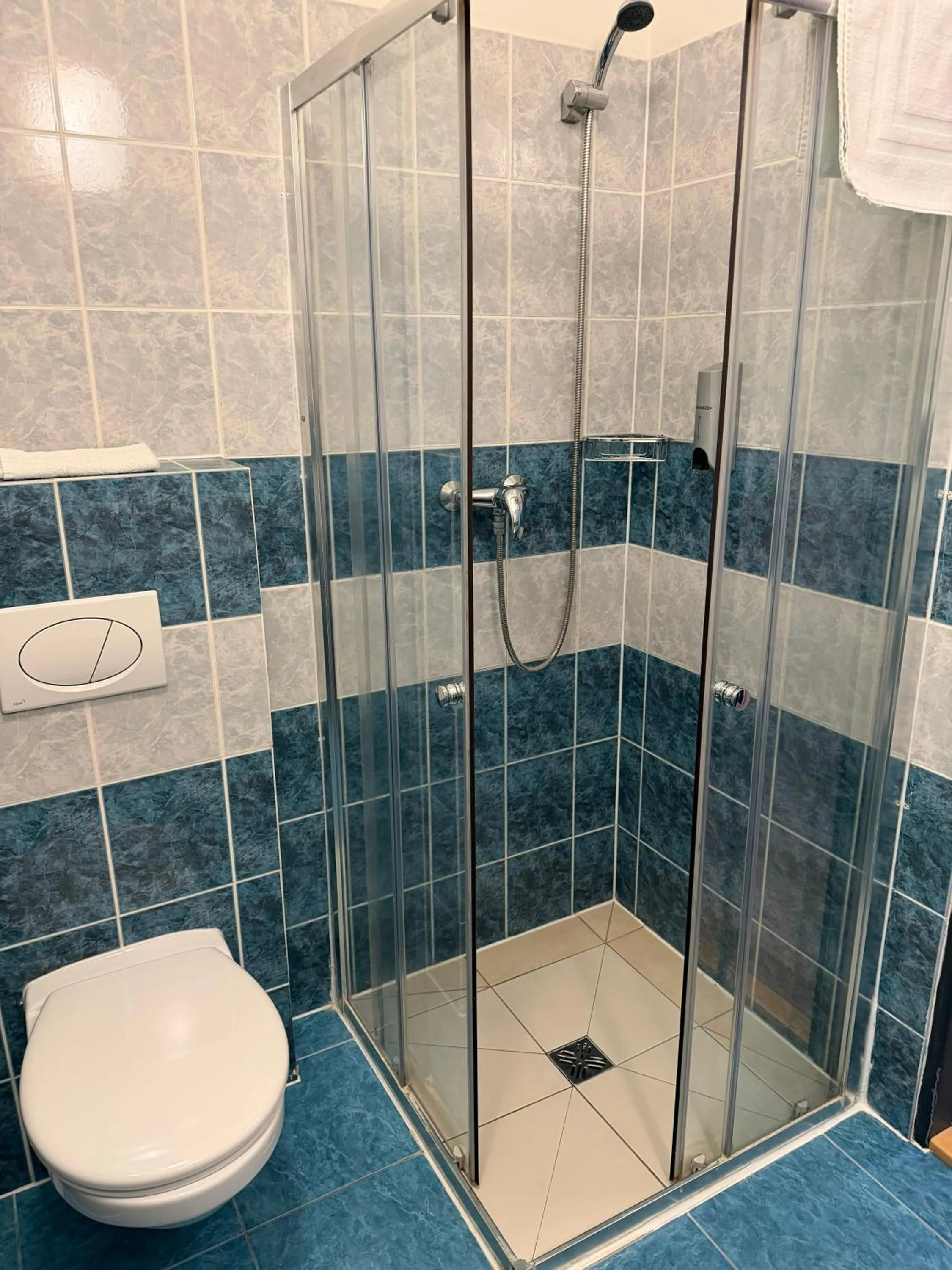 Shower in Hotel Palác