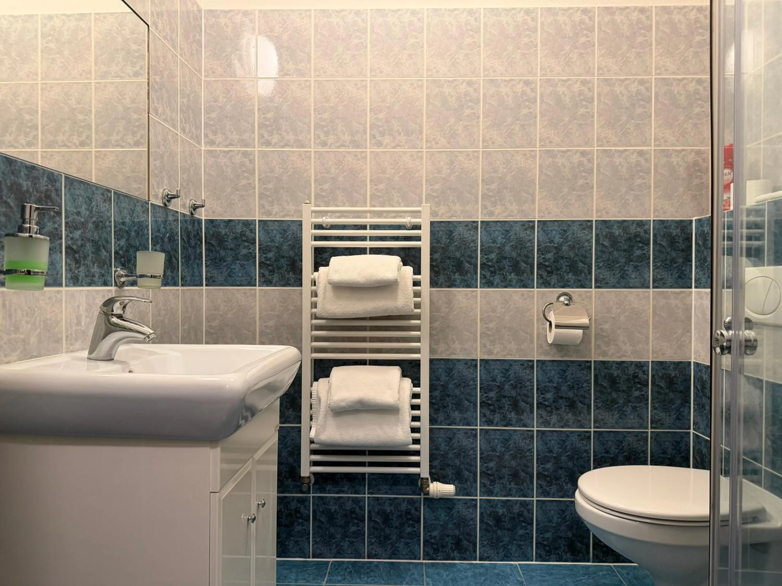 Shower in Hotel Palác