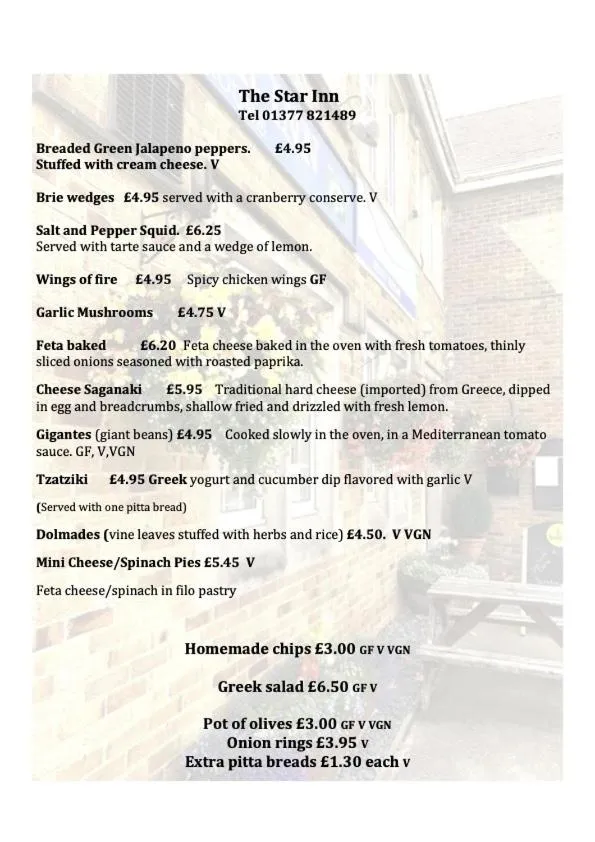 Dining area in The Star Inn