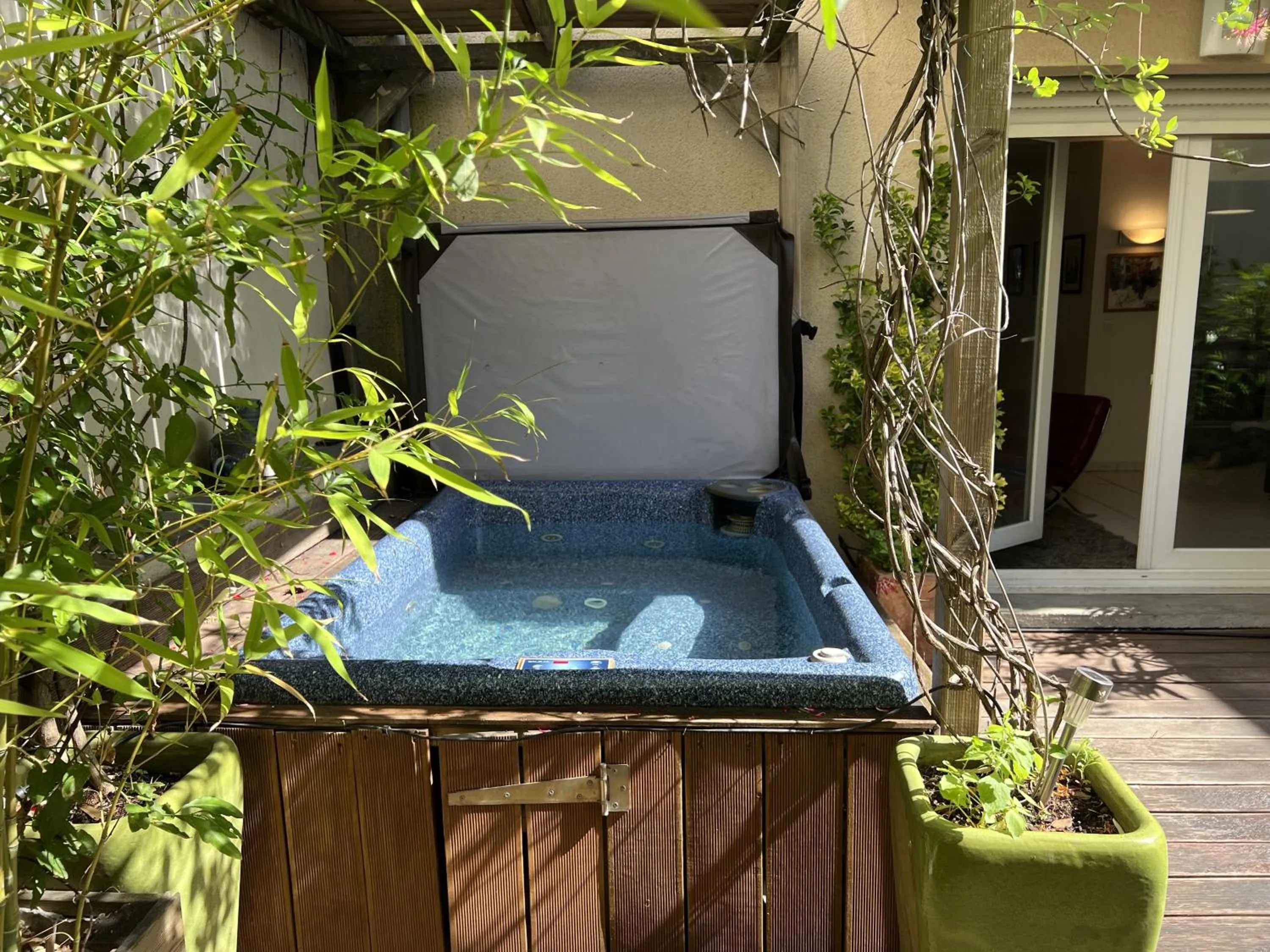 Hot Tub in Maison Lavaud