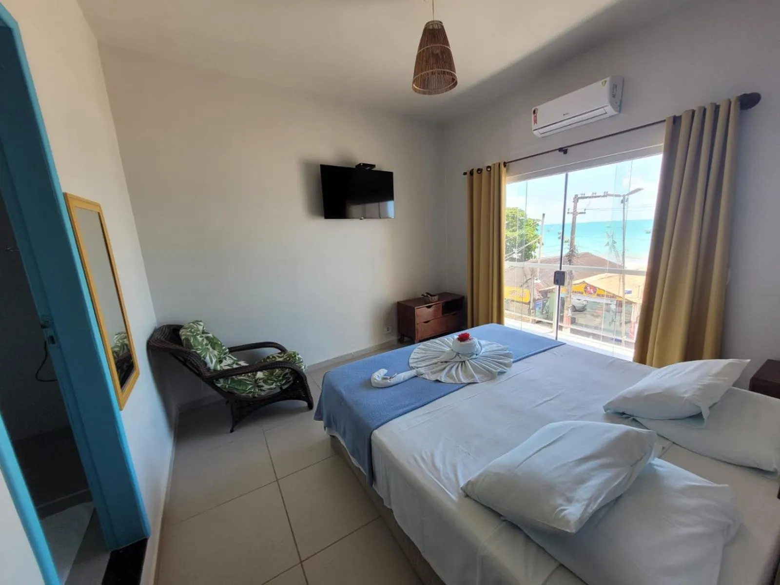 Bedroom, Bed in Pousada Tartaruga