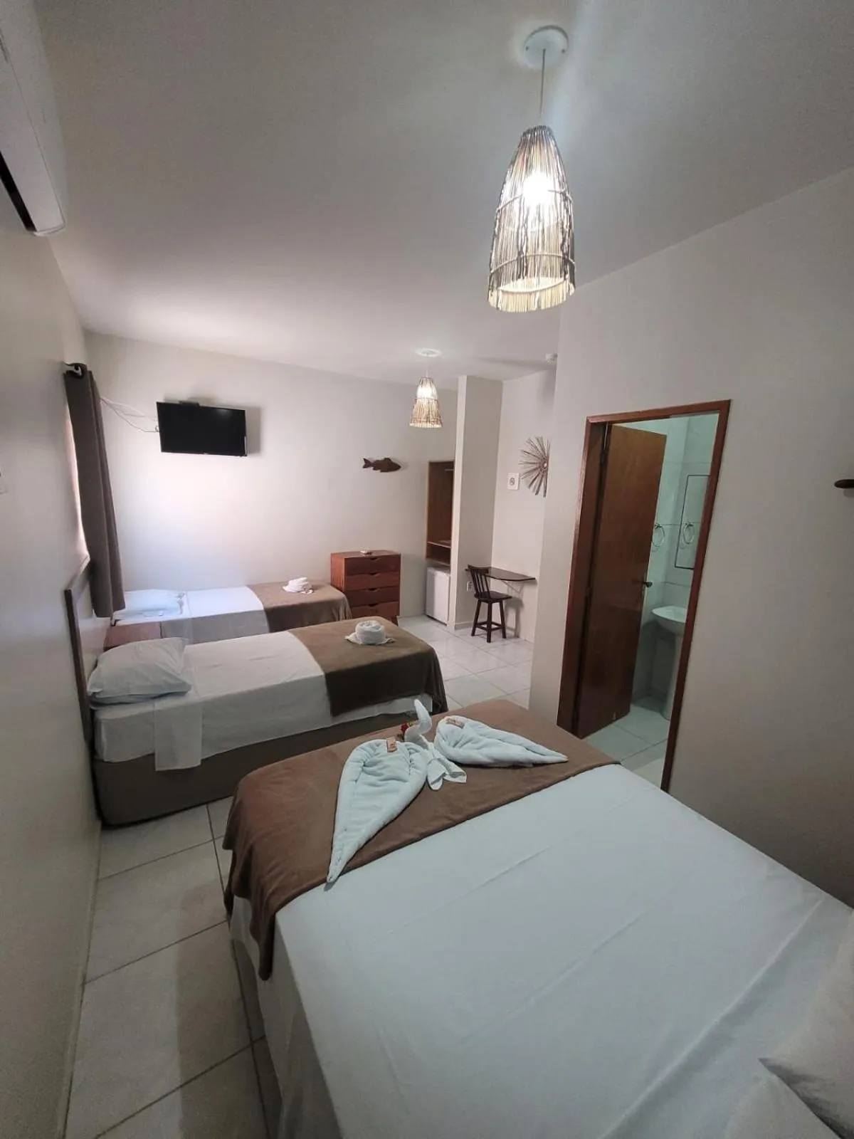 Bedroom, Bed in Pousada Tartaruga