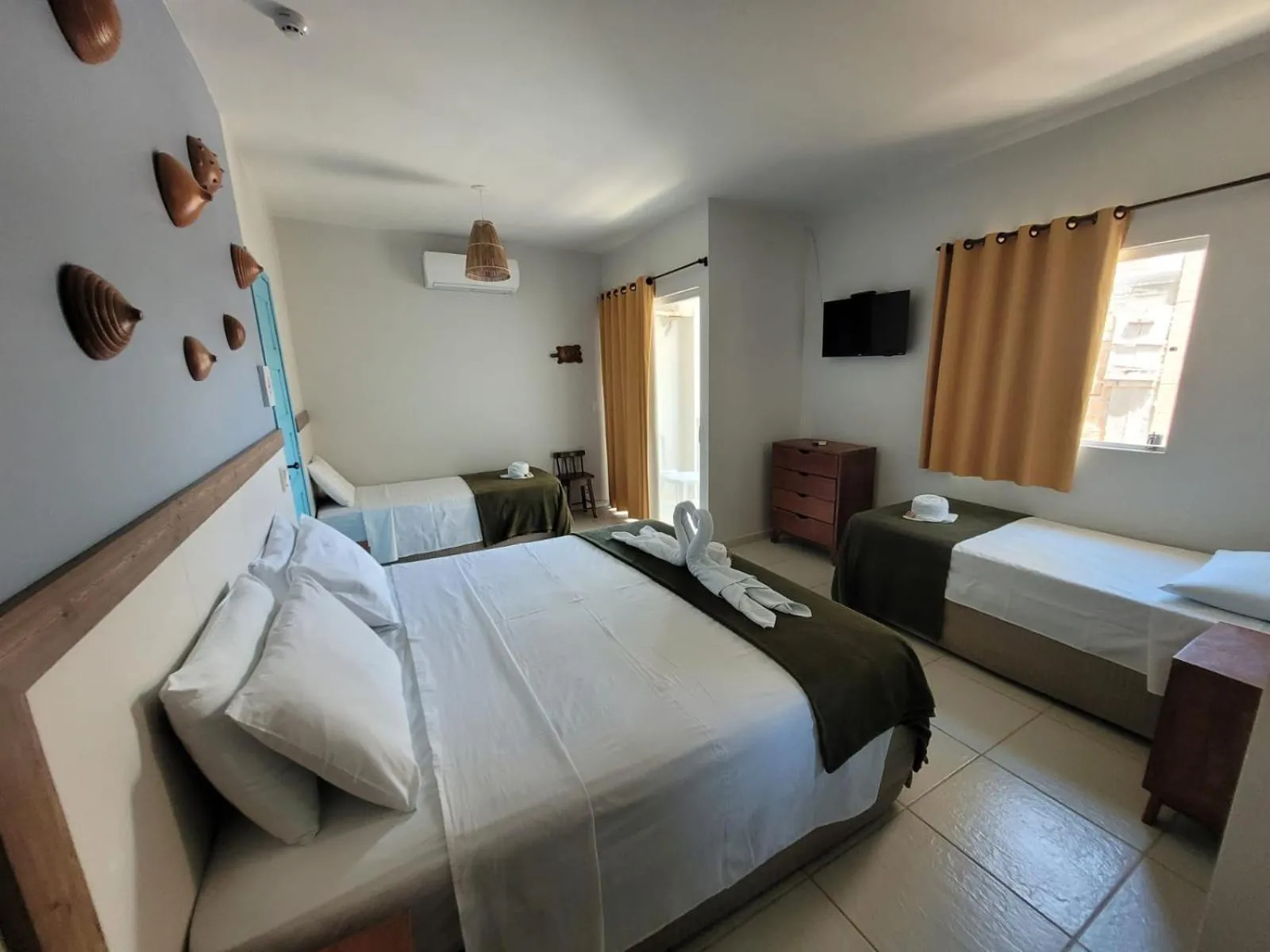 Bedroom, Bed in Pousada Tartaruga