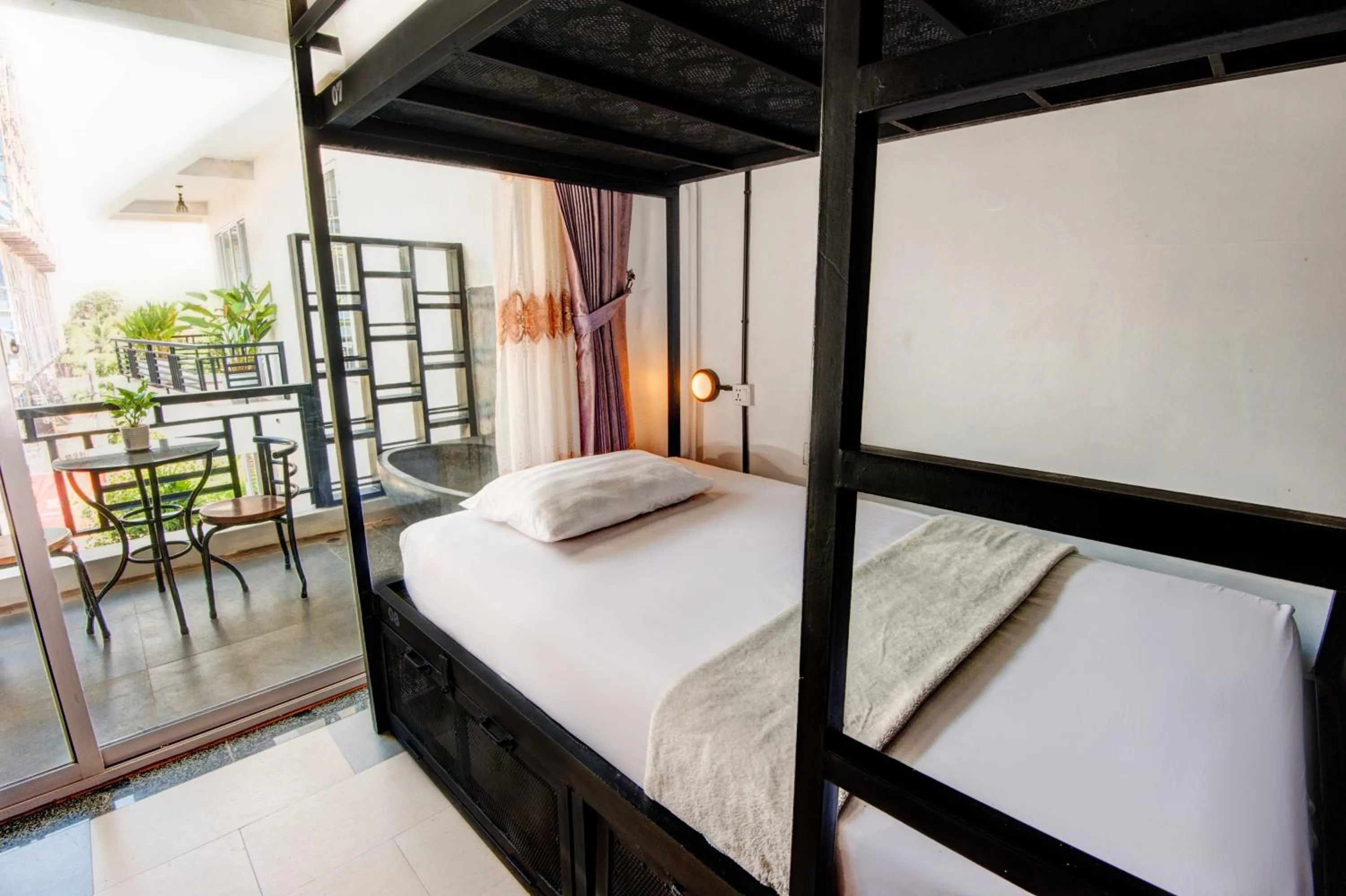 bunk bed, Bed in Mad Monkey Hostel Siem Reap