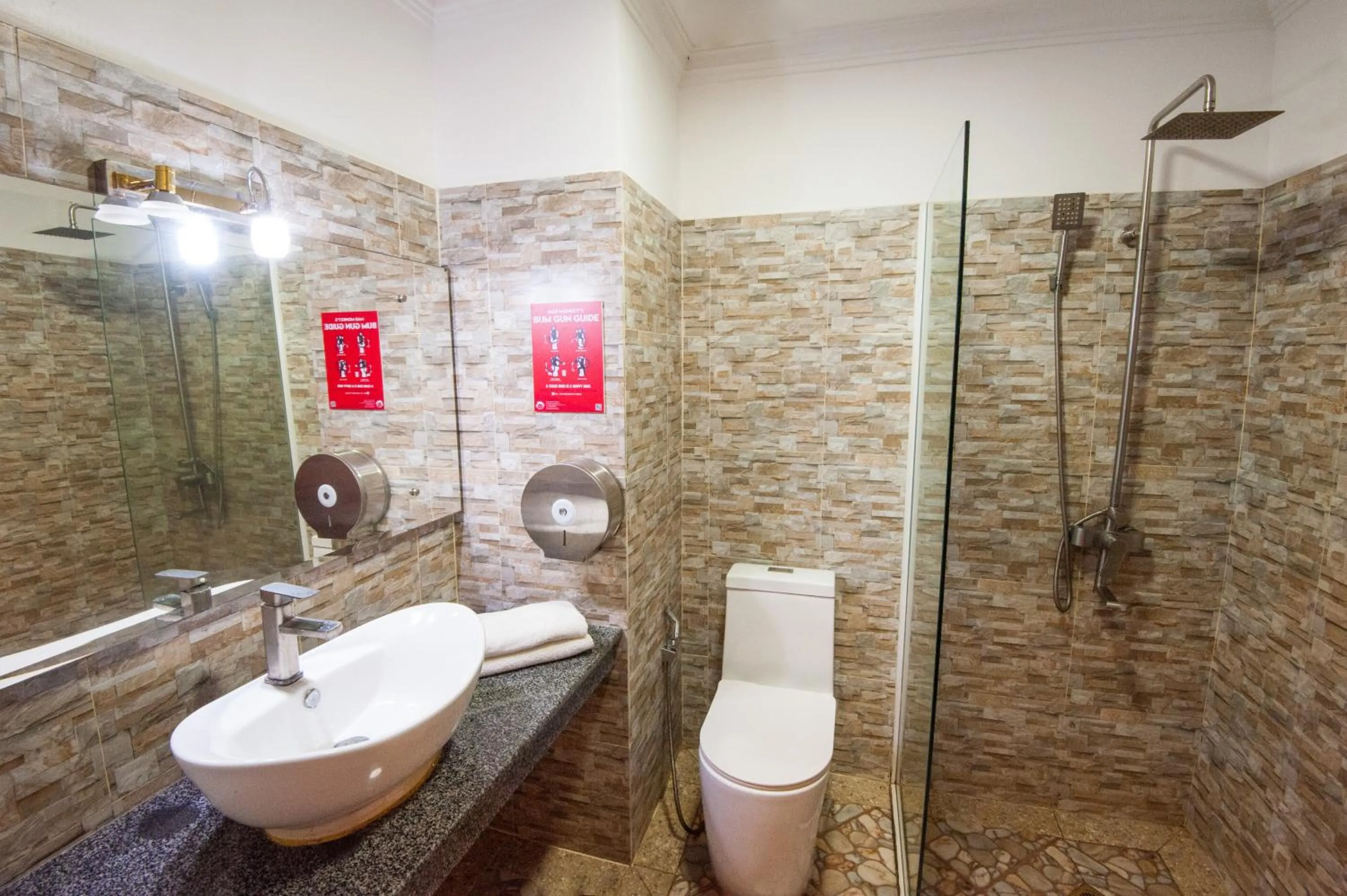 Bathroom in Mad Monkey Hostel Siem Reap