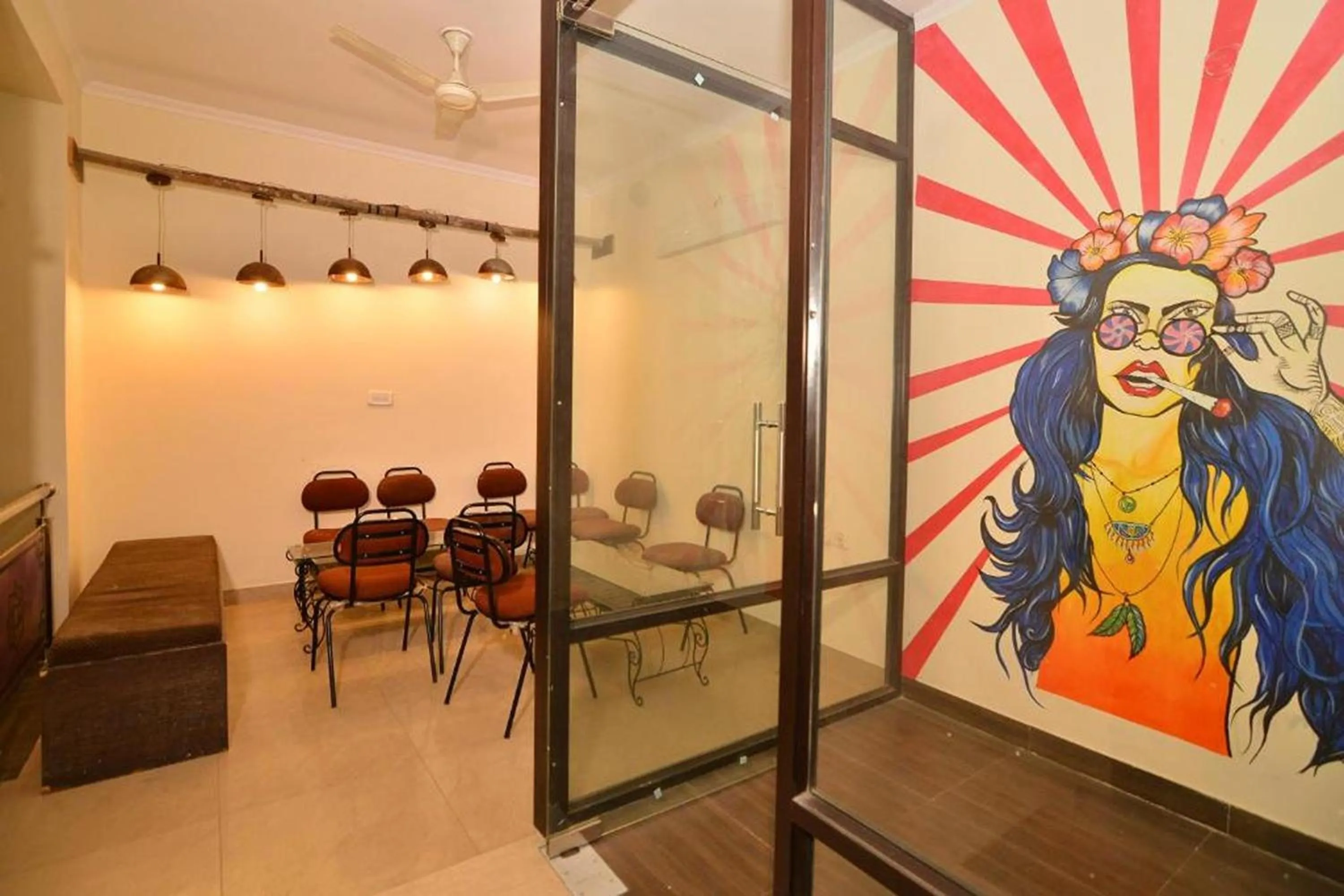 Seating area in Gypsy Monkey