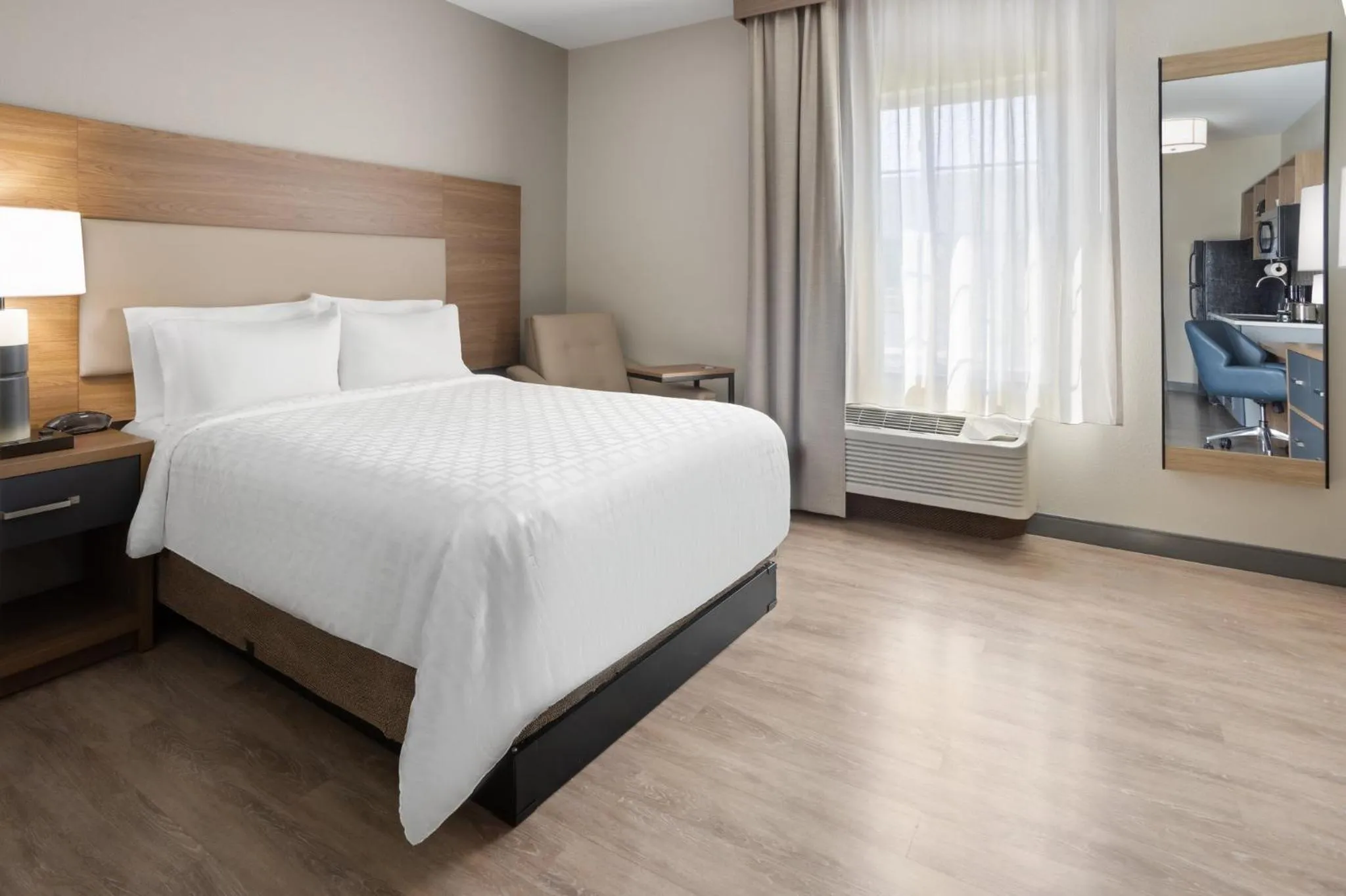 Photo of the whole room, Bed in Candlewood Suites Chambersburg by IHG