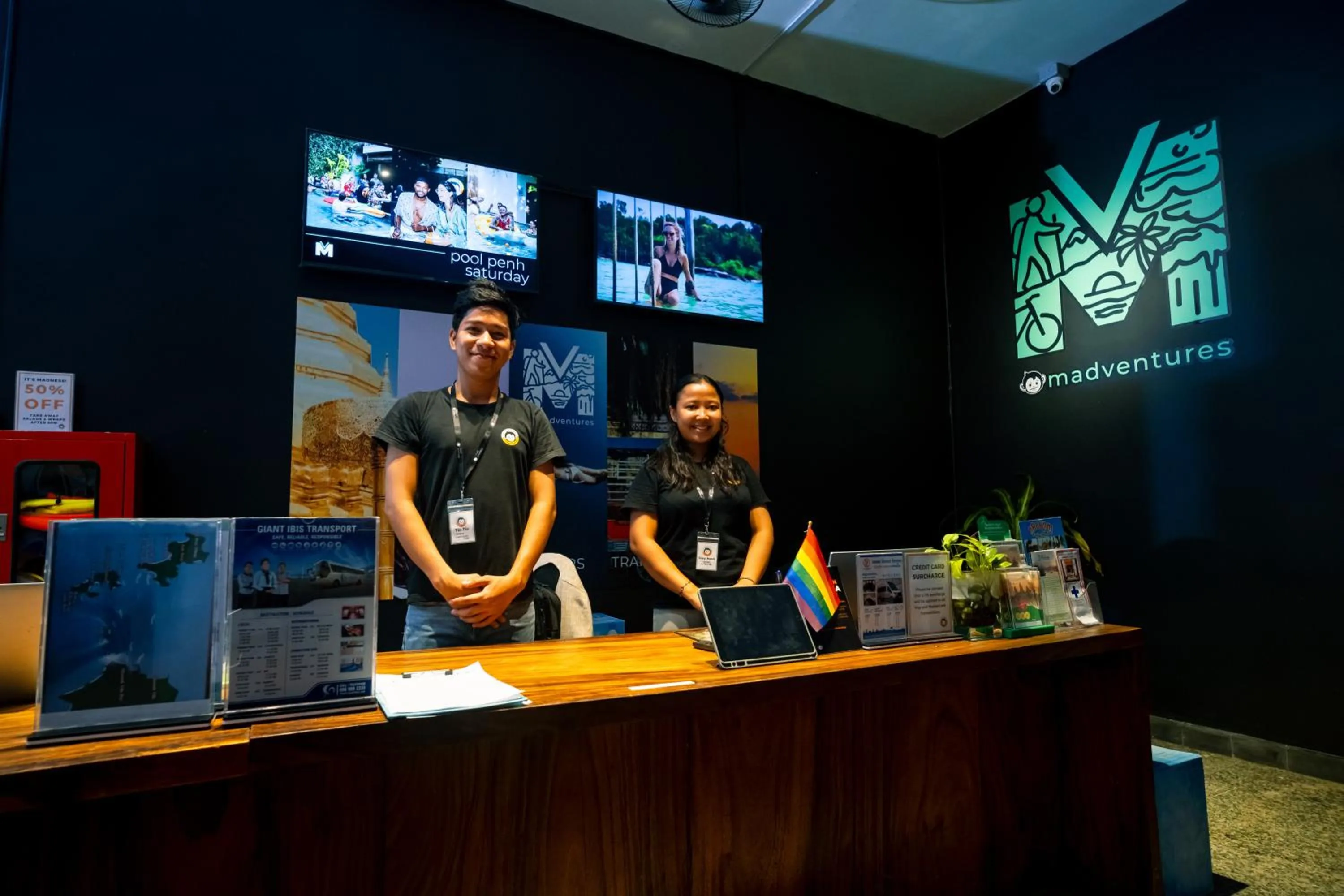 Lobby or reception in Mad Monkey Hostel Phnom Penh