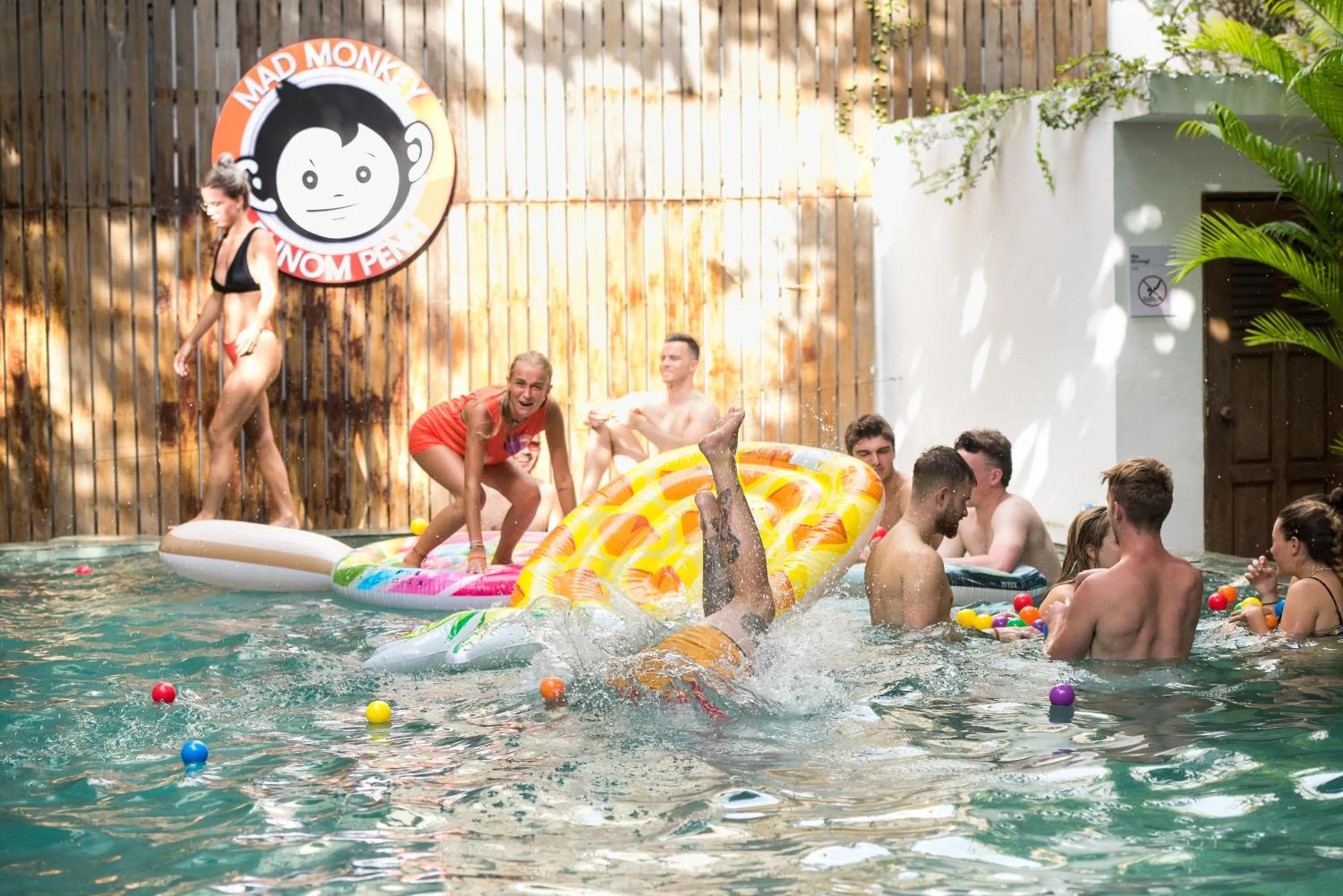 Swimming pool in Mad Monkey Hostel Phnom Penh