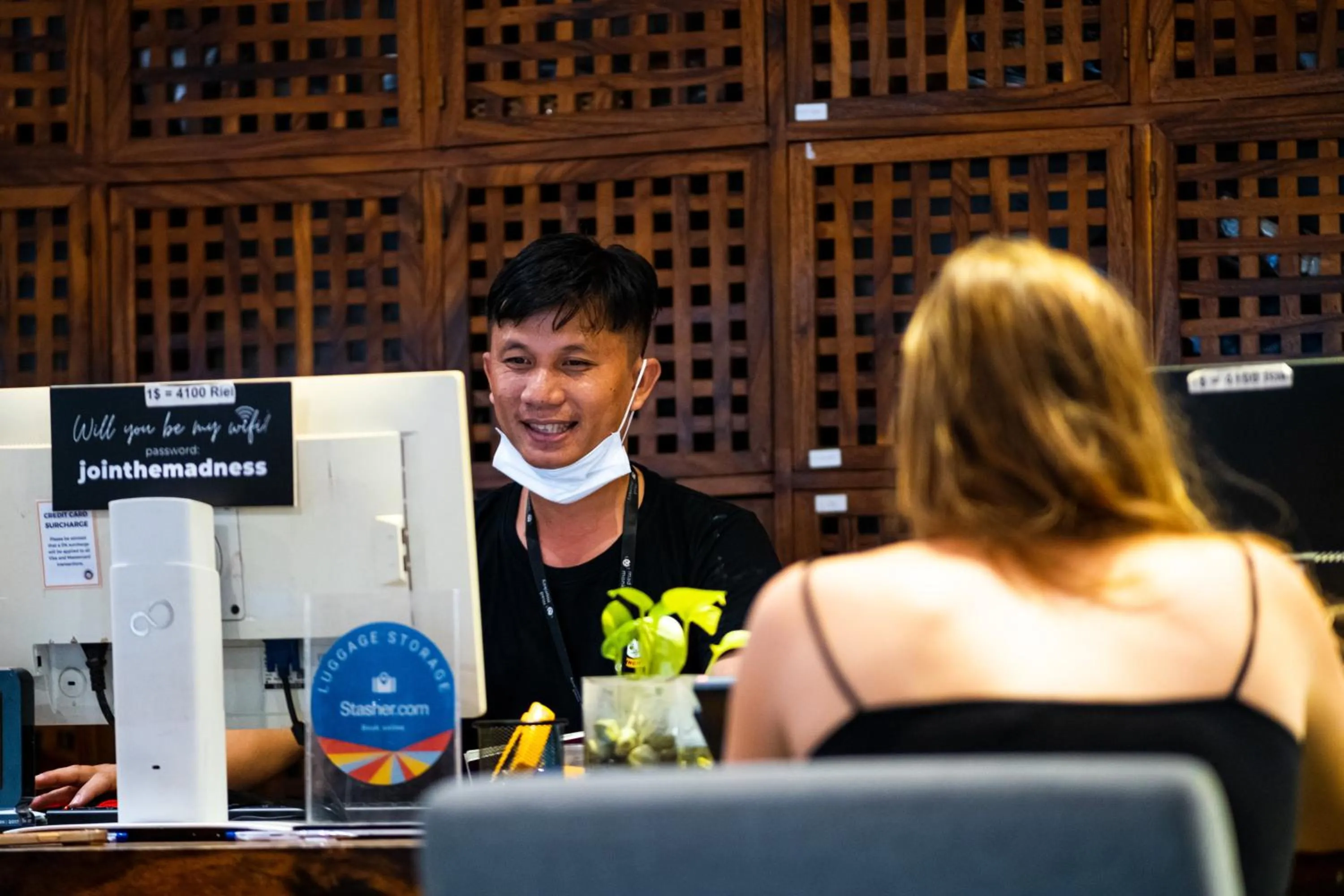 Lobby or reception in Mad Monkey Hostel Phnom Penh