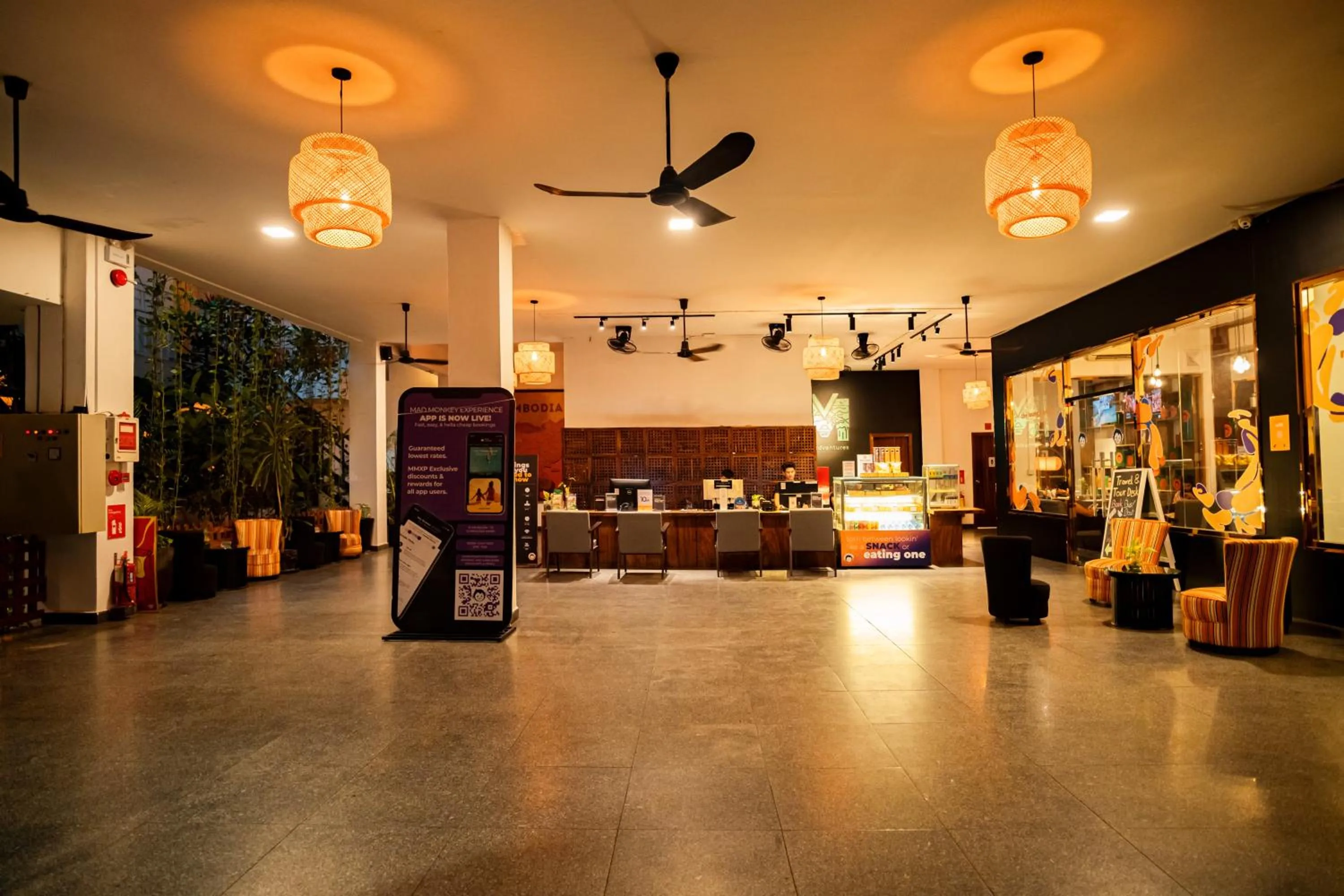Lobby or reception in Mad Monkey Hostel Phnom Penh