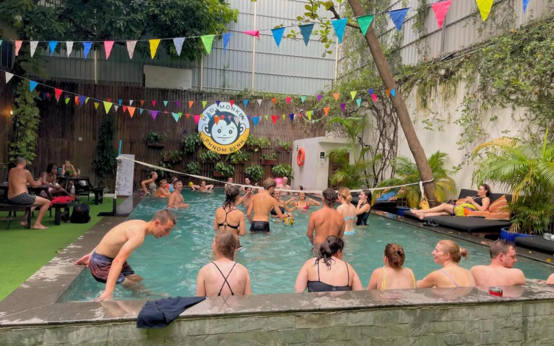Swimming pool in Mad Monkey Hostel Phnom Penh