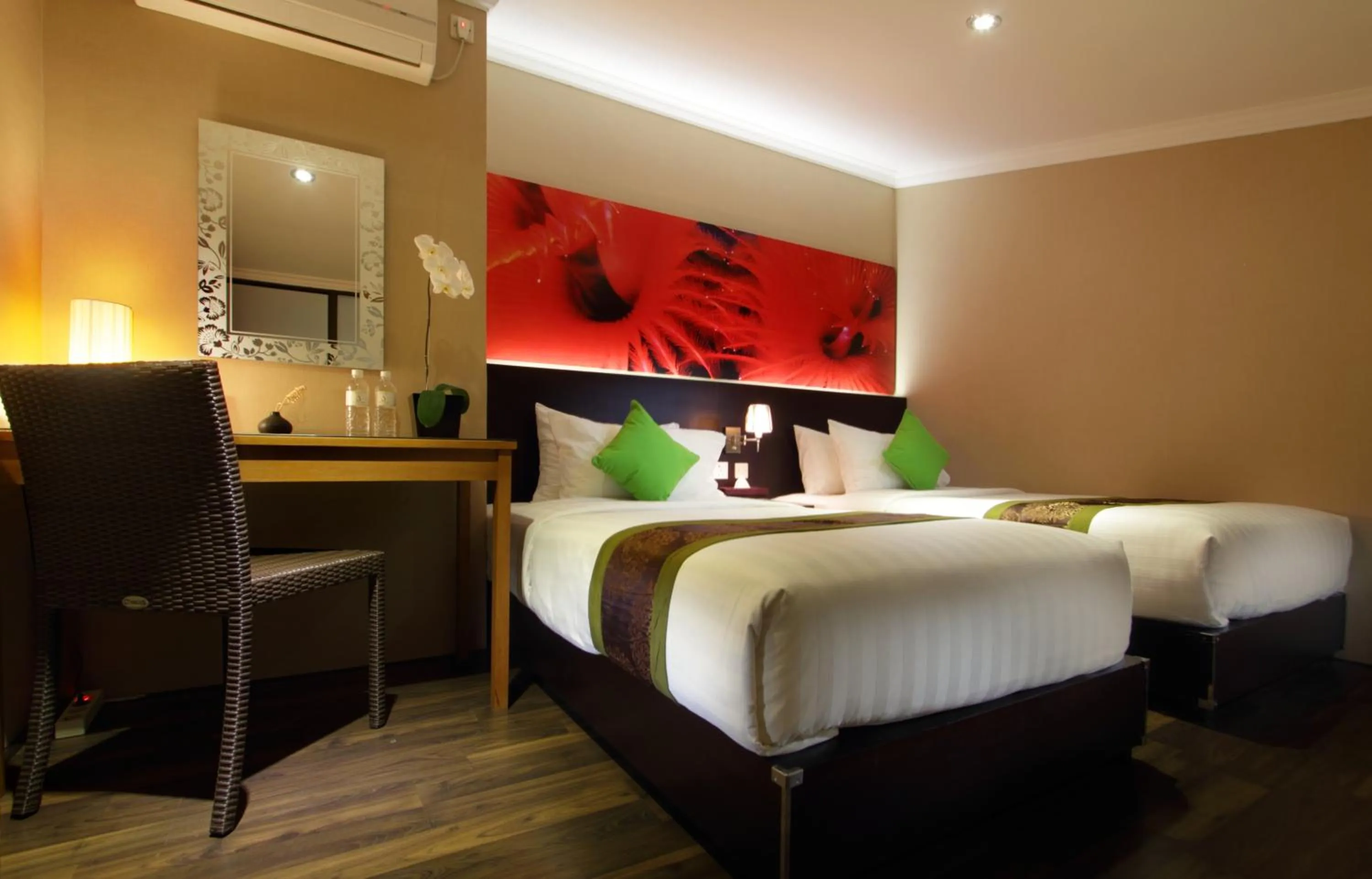 Bed in The Banyumas Villa