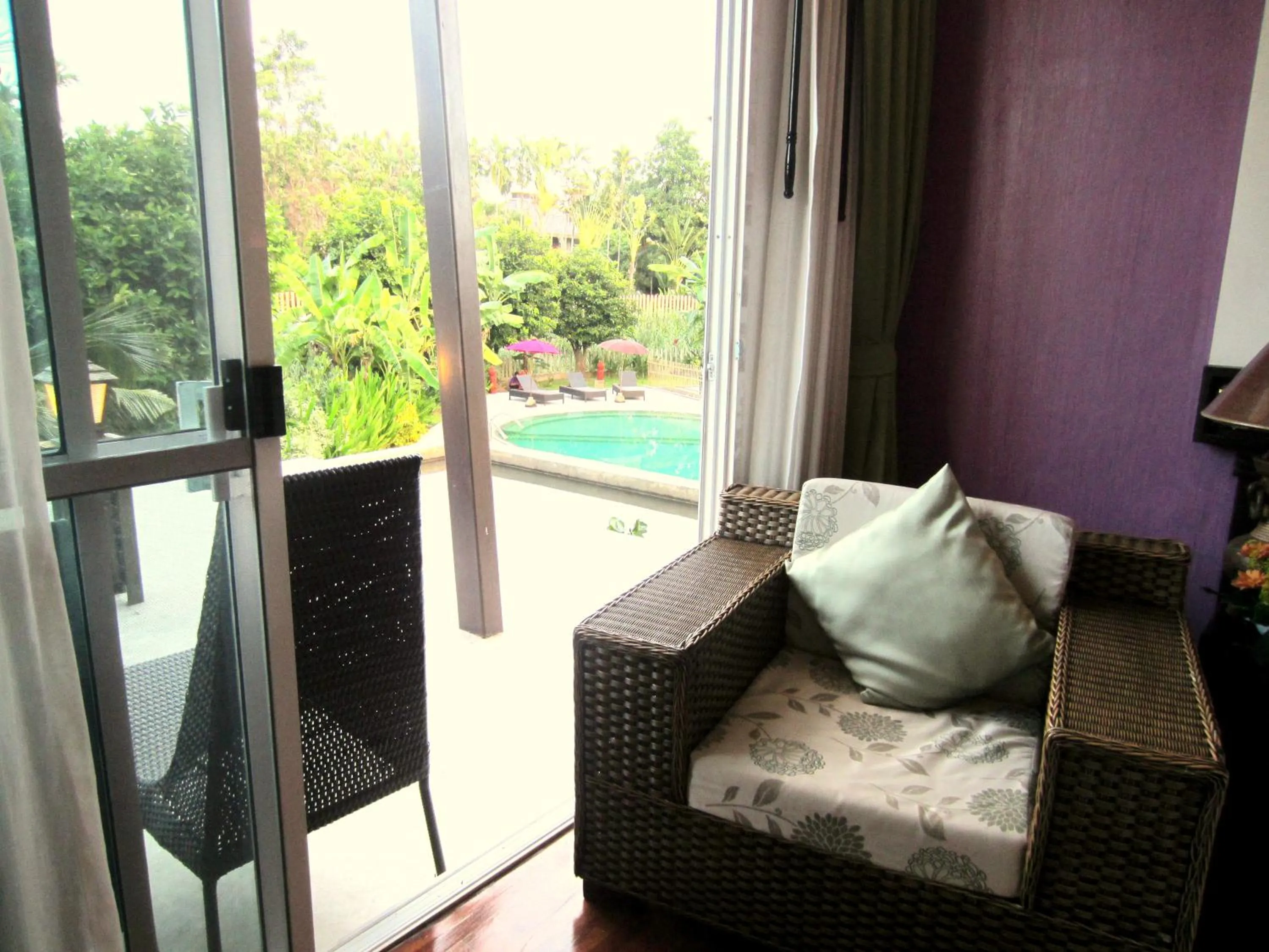 Seating area in Mountain Creek Wellness Resort Chiangmai