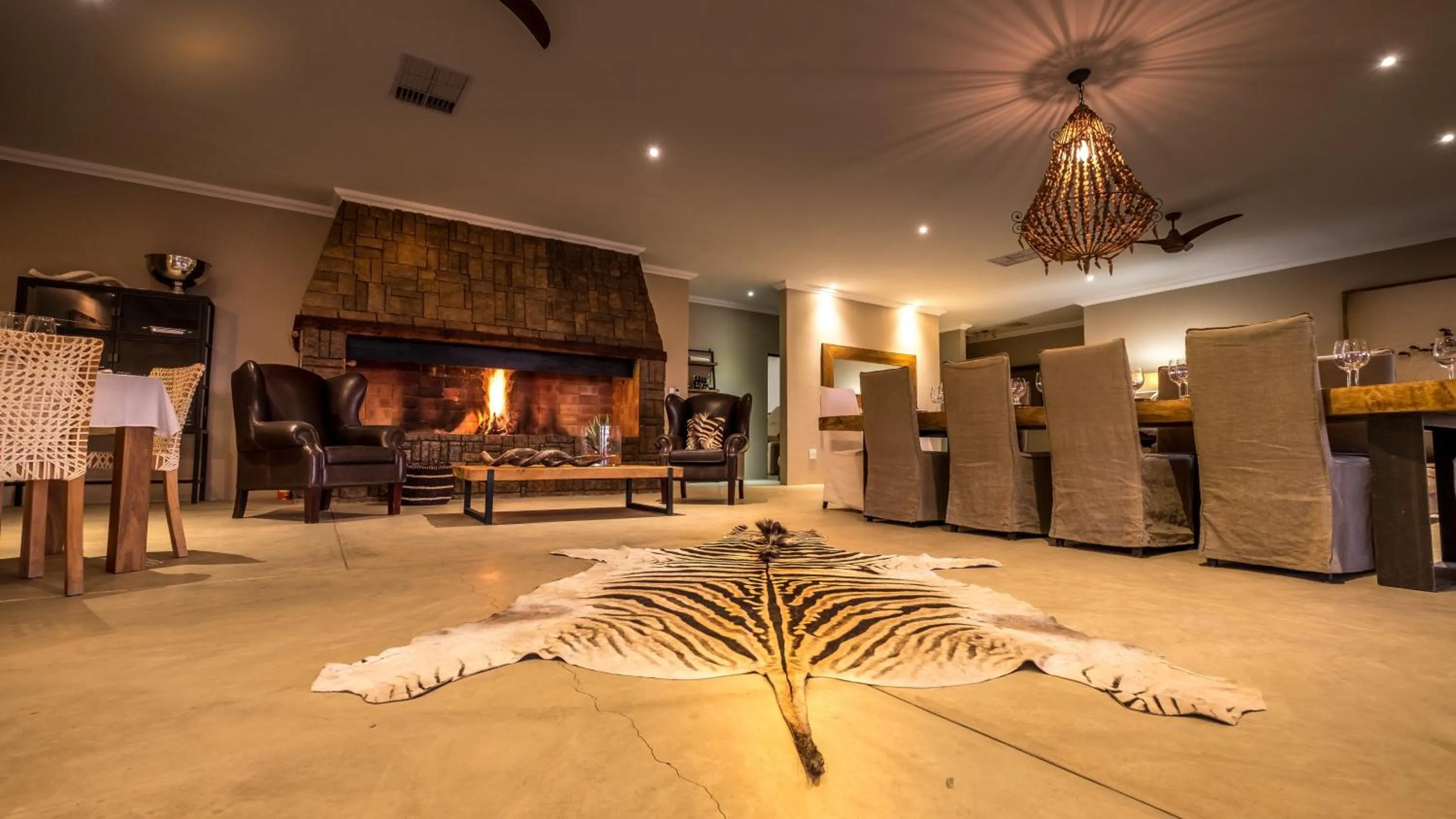 Lobby or reception in Bagatelle Kalahari Game Ranch