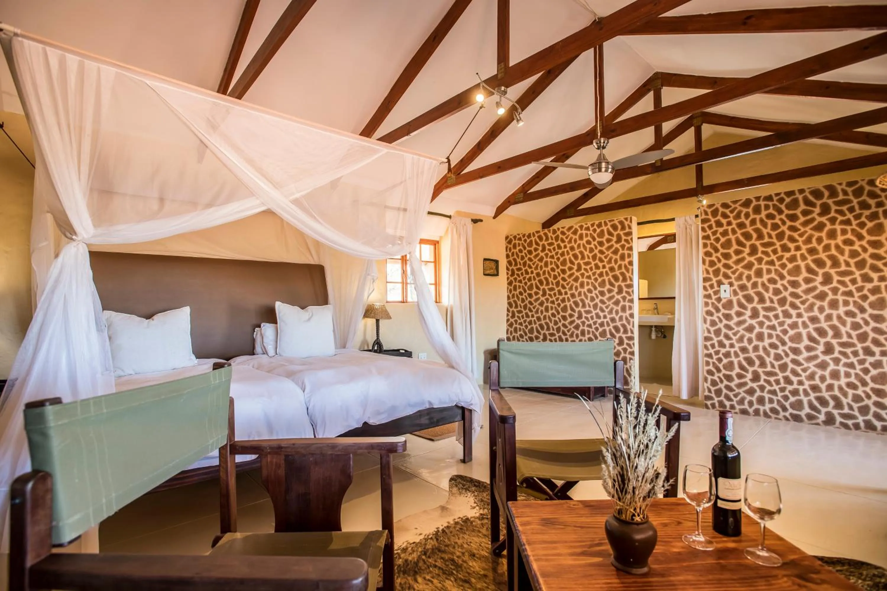 Bed in Bagatelle Kalahari Game Ranch