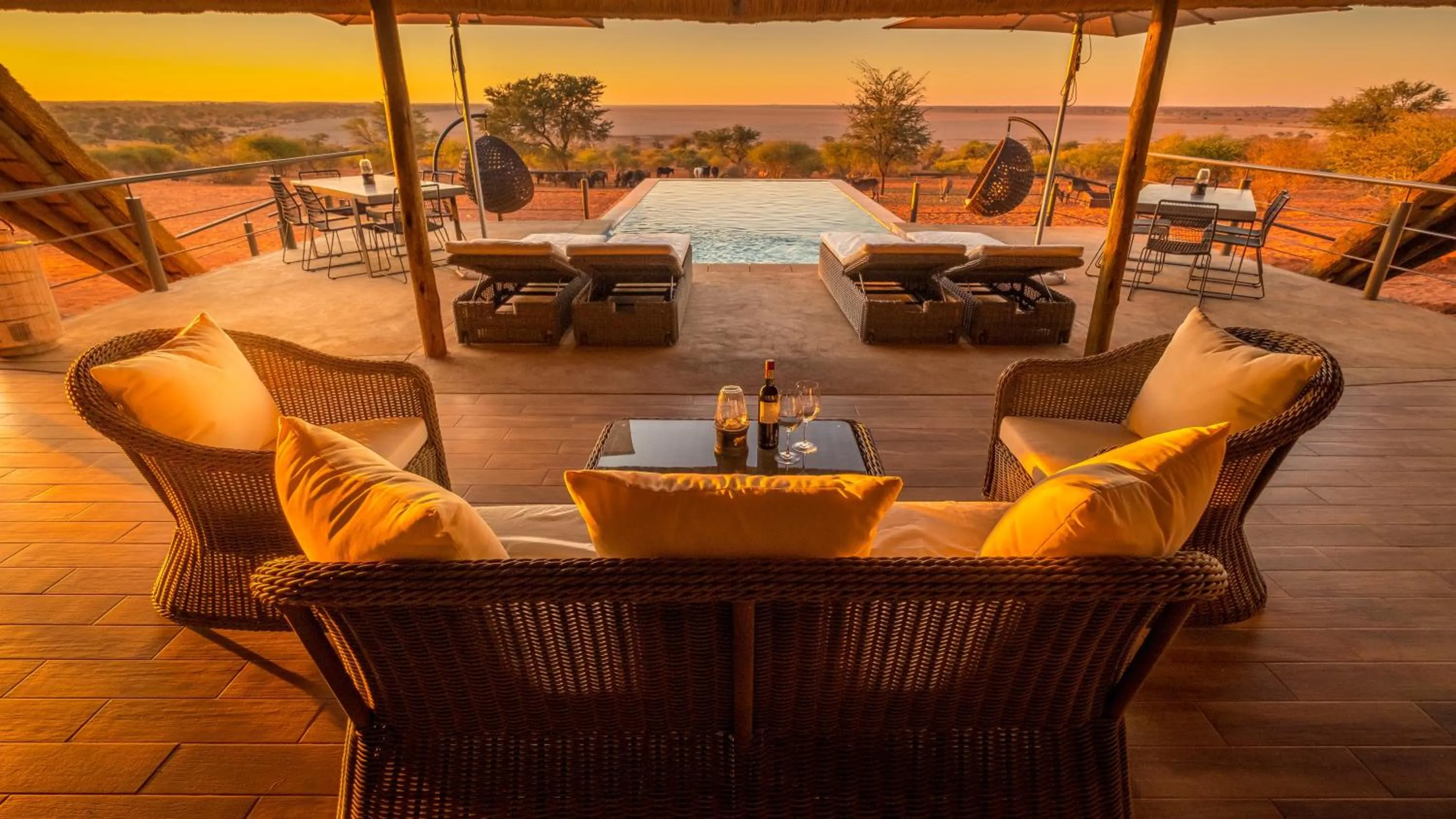 Balcony/Terrace in Bagatelle Kalahari Game Ranch