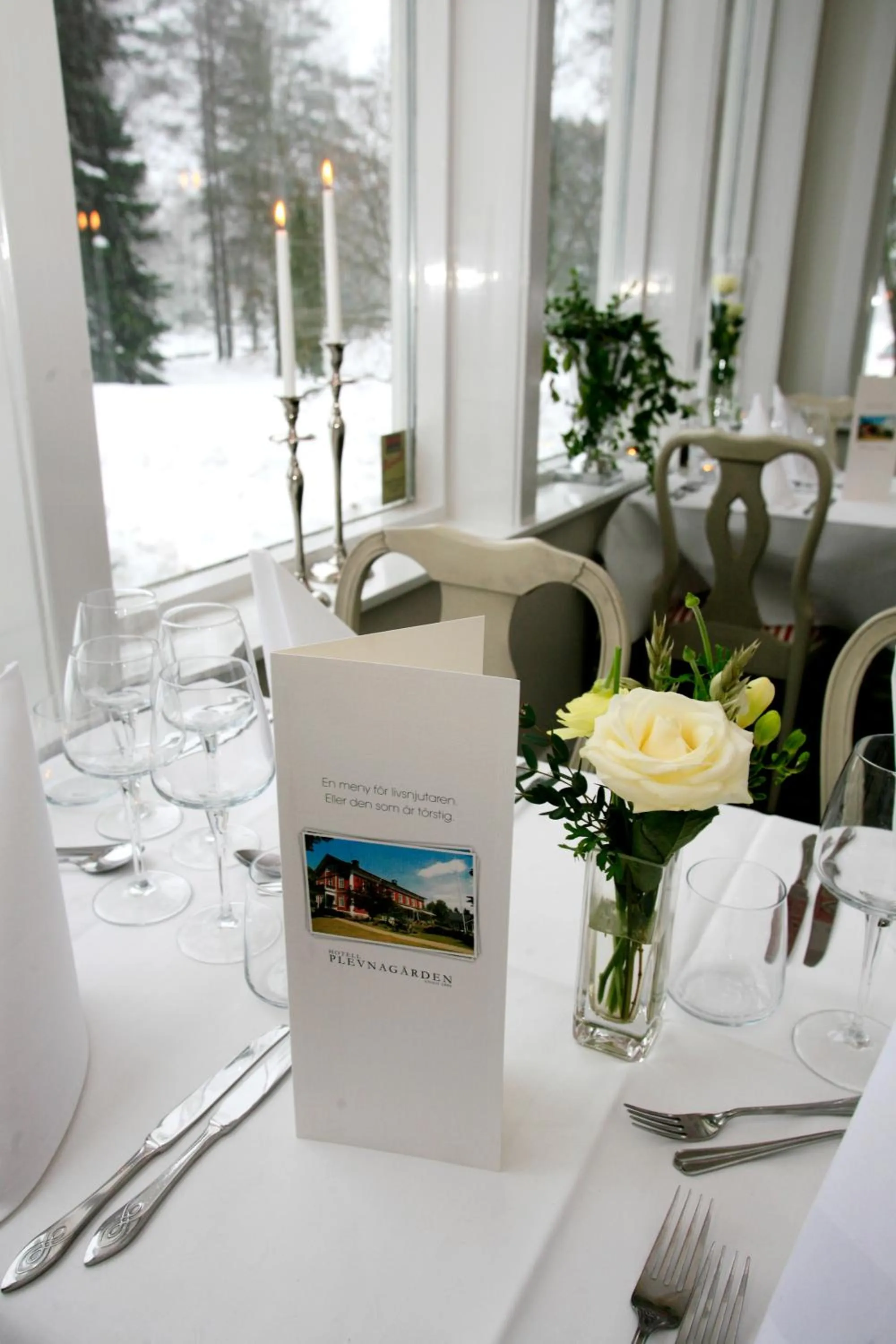 Food and drinks in Hotell Plevnagården