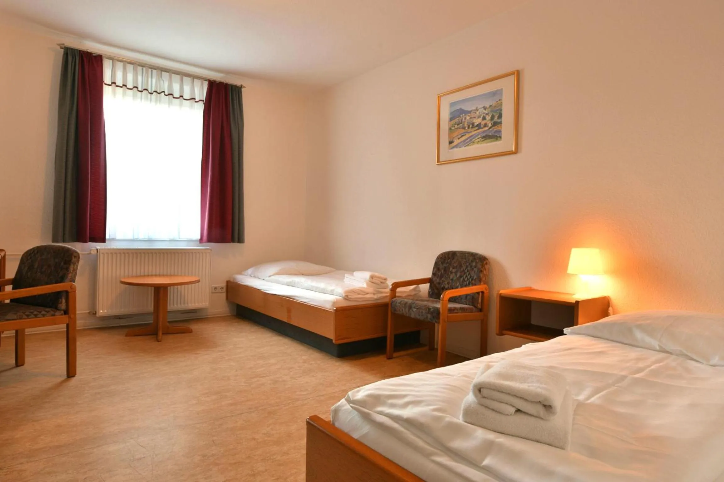 Photo of the whole room, Bed in SKYAPPART Merseburg