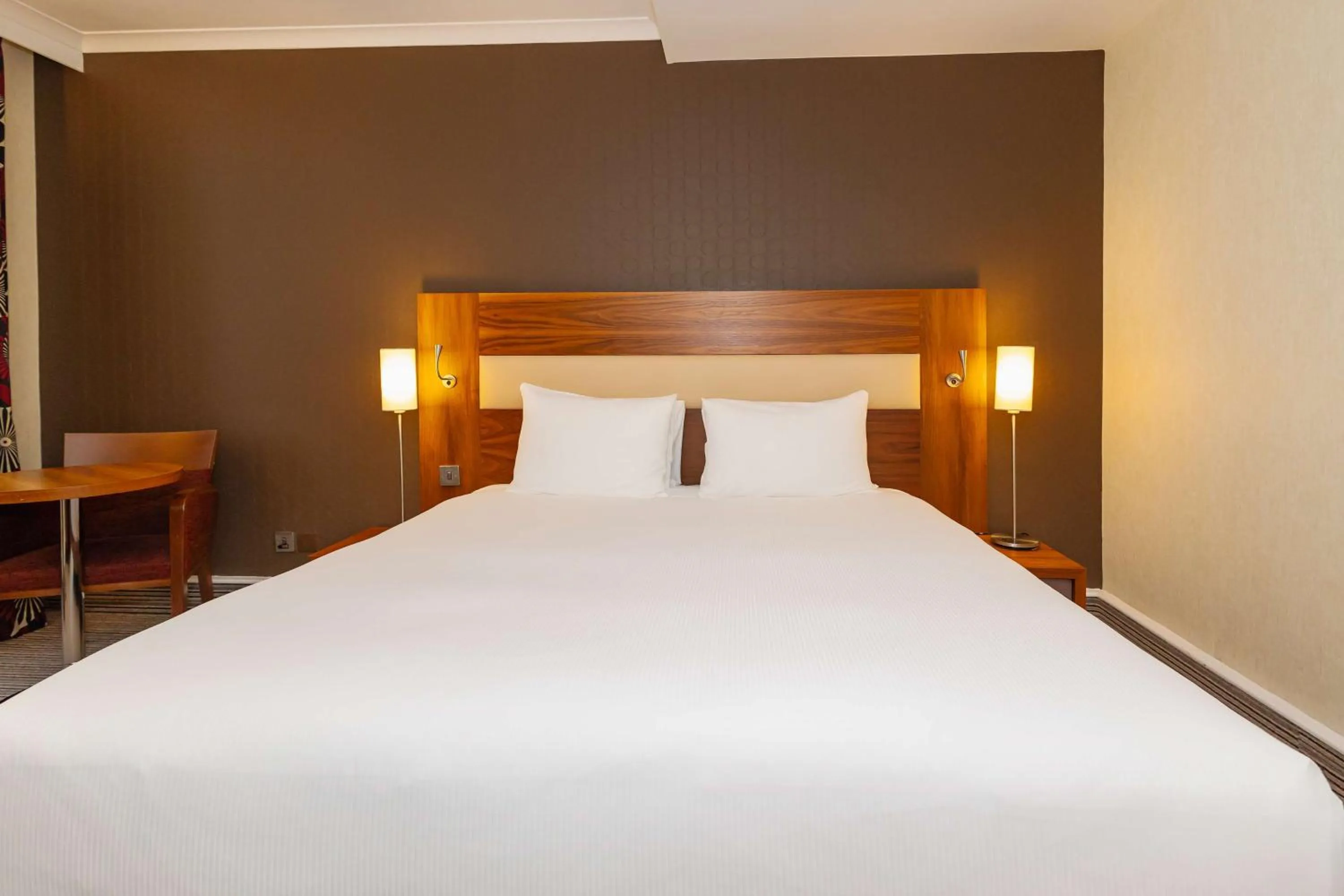 Bed in Hilton London Olympia