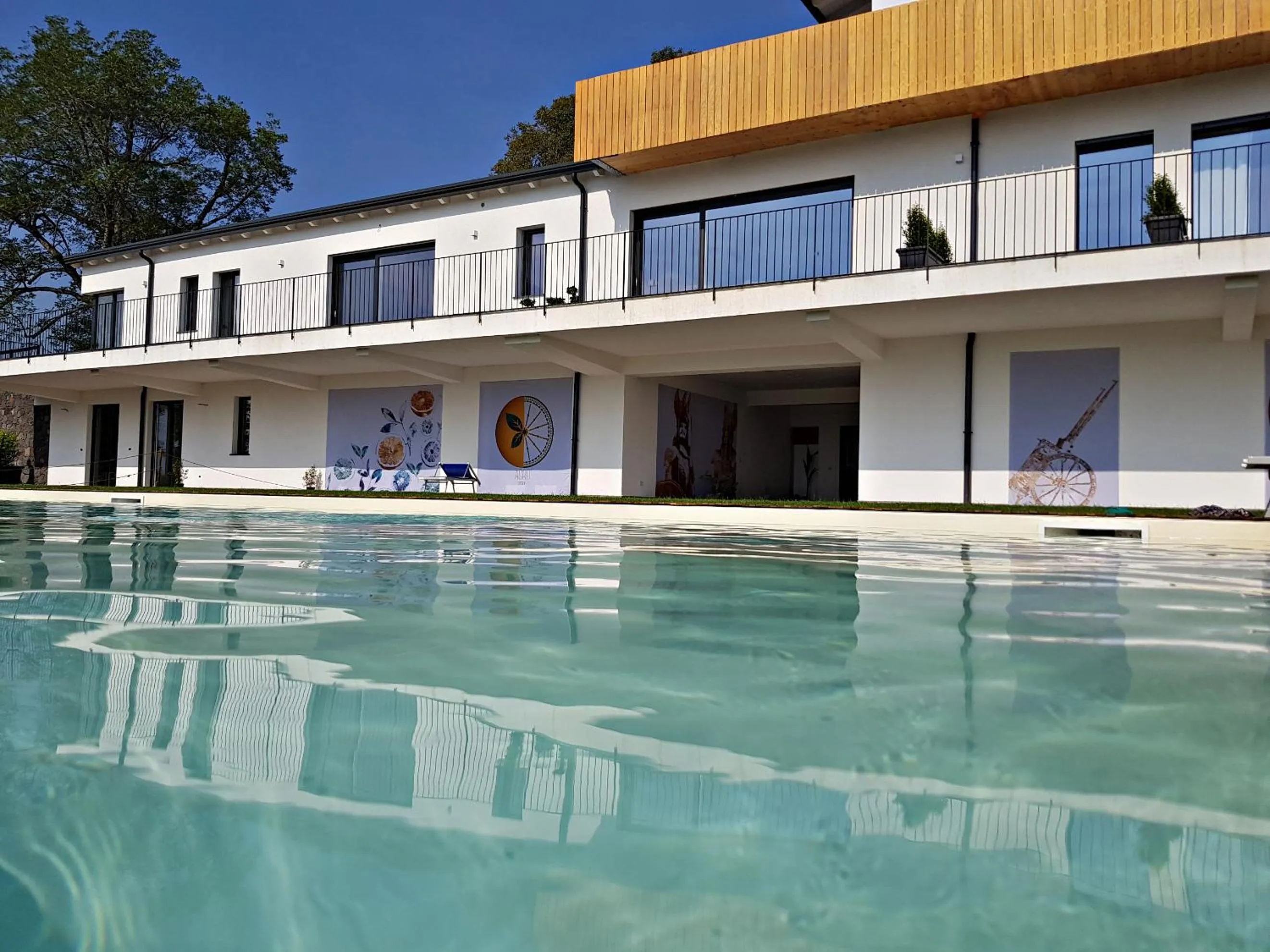 Pool view in AGRO Sicily