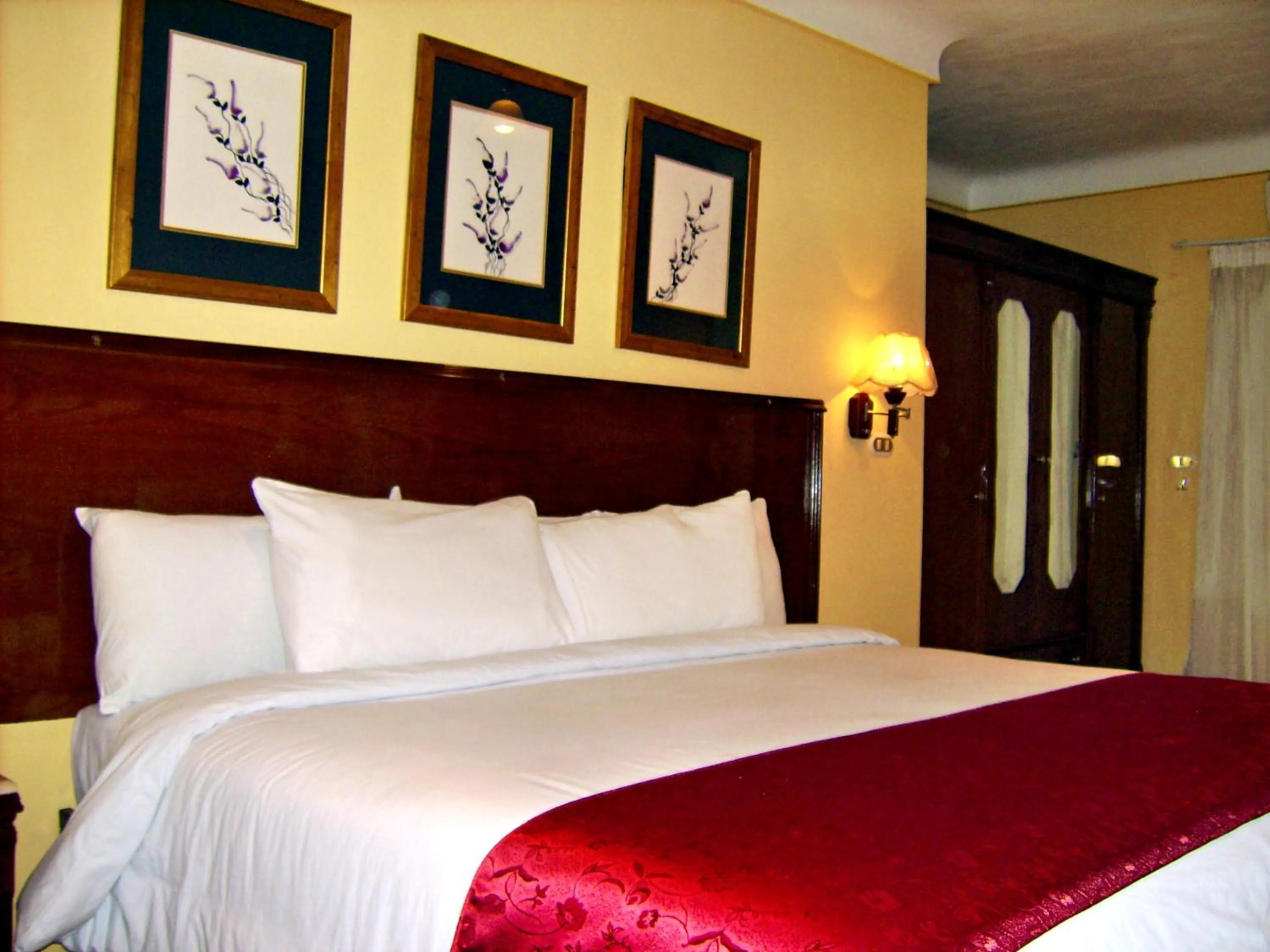 Bed in Alexandria Mediterranean Suites