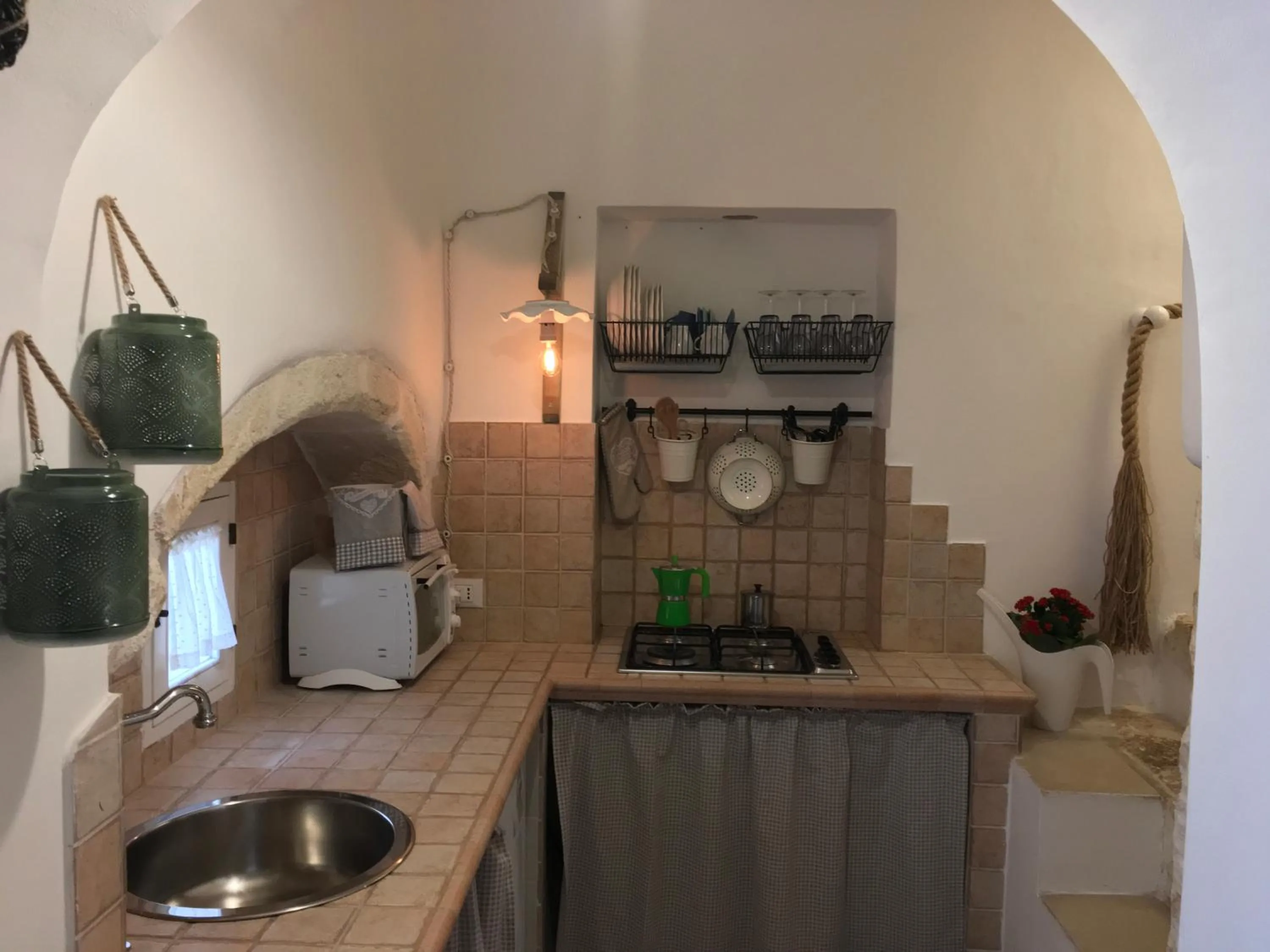 Communal kitchen in Casa Carlotta