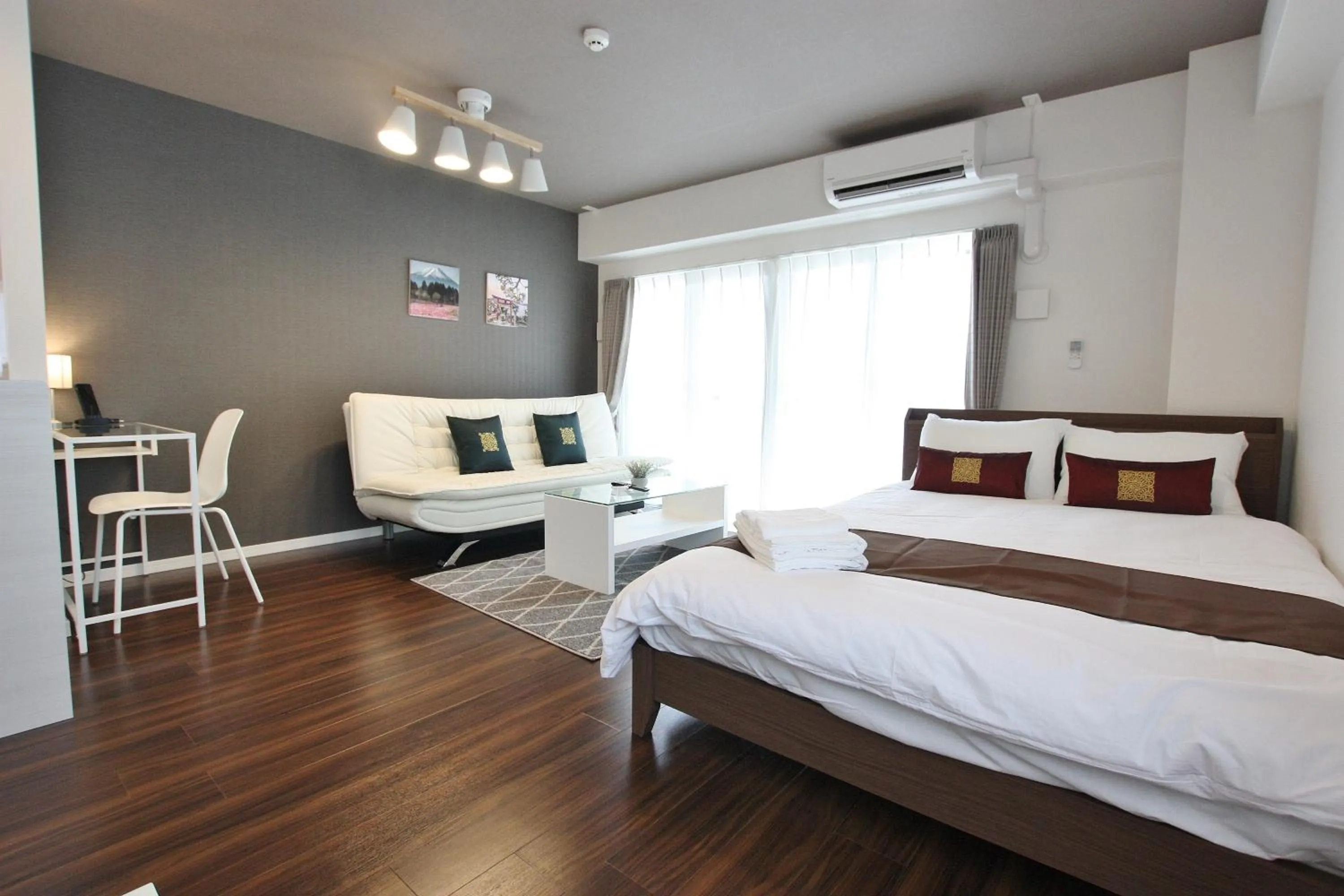 Living room, Bed in Forest inn Tenjinminami