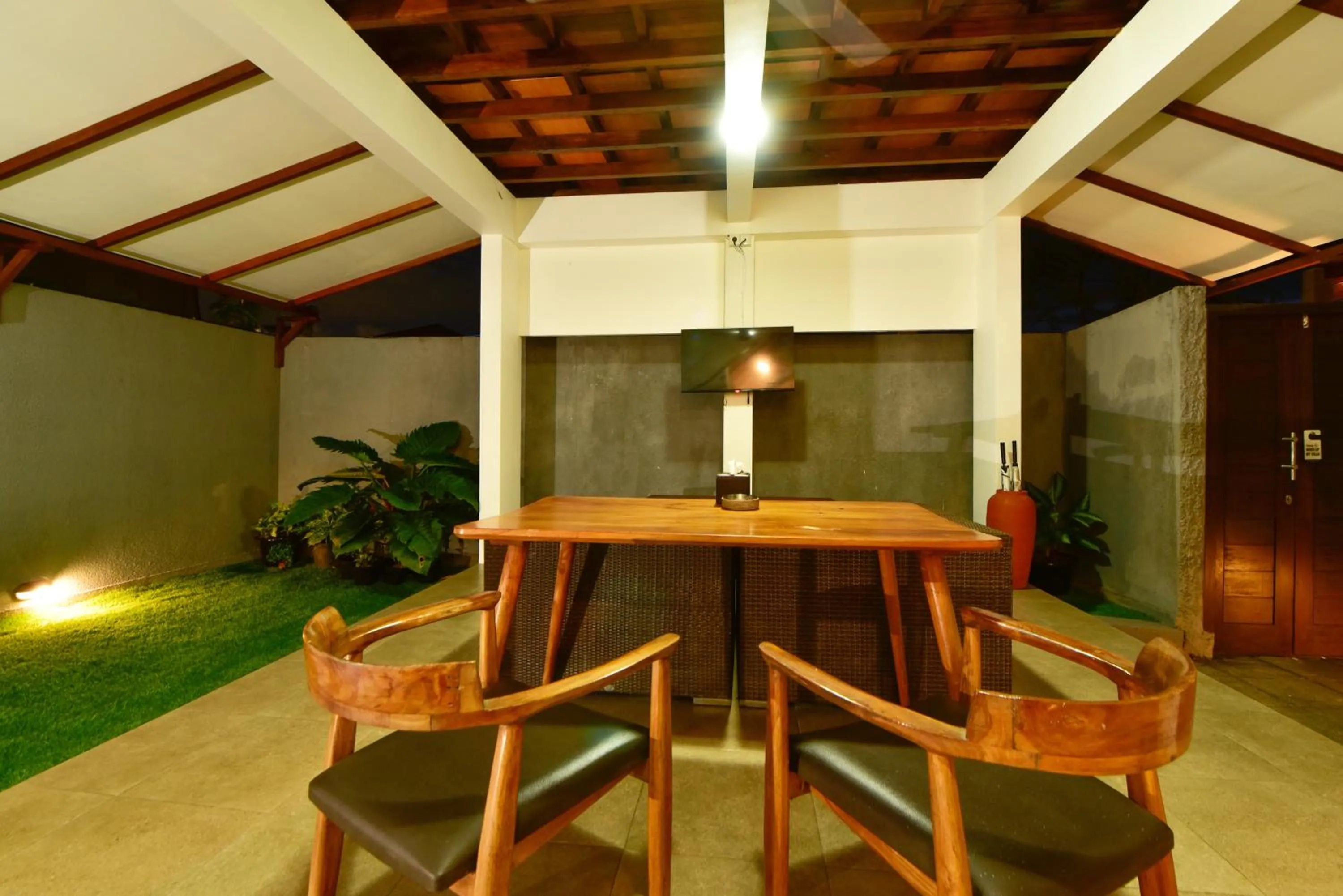 Living room in The Lumbung Wood Villa