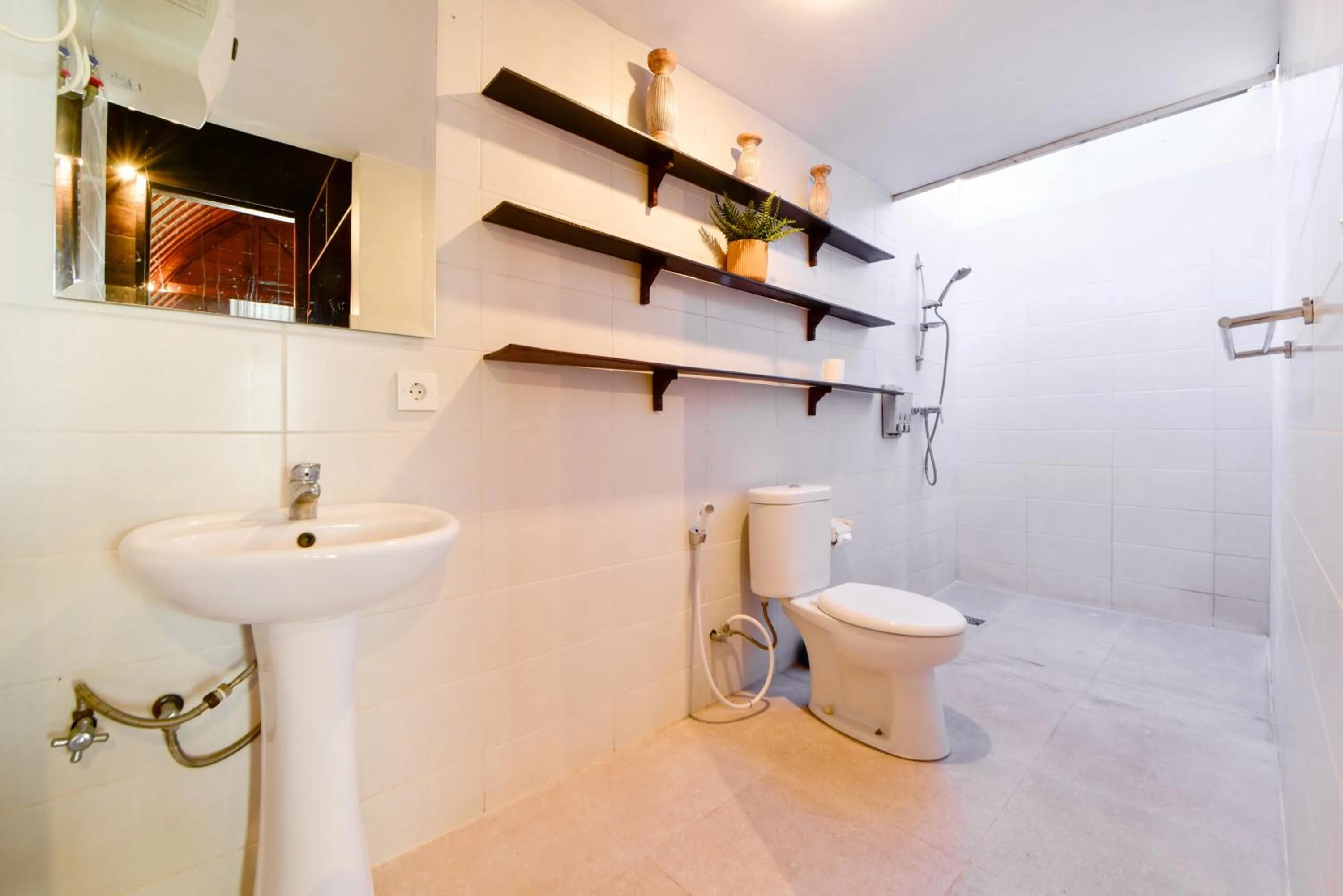 Bathroom in The Lumbung Wood Villa