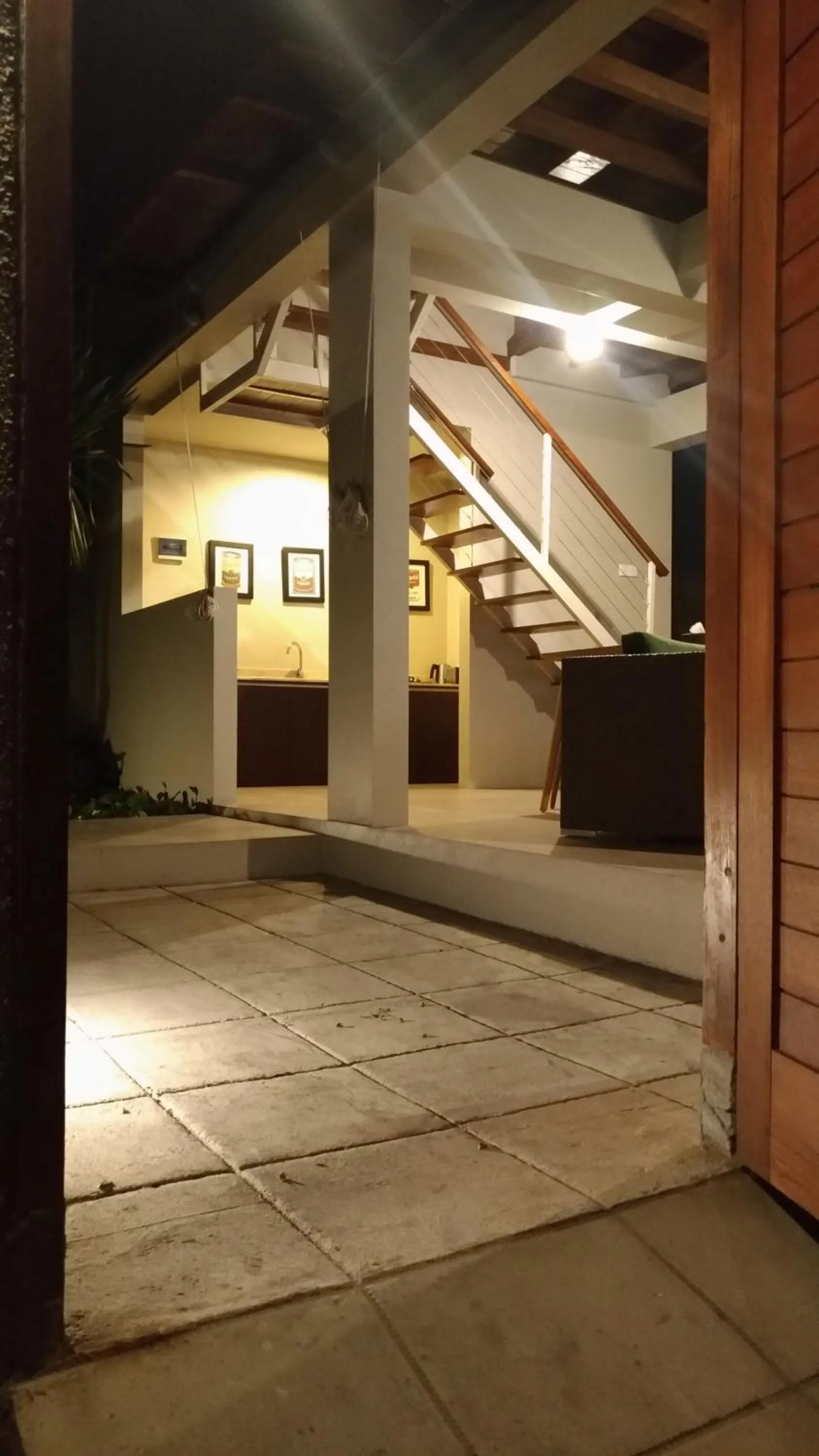 Night in The Lumbung Wood Villa