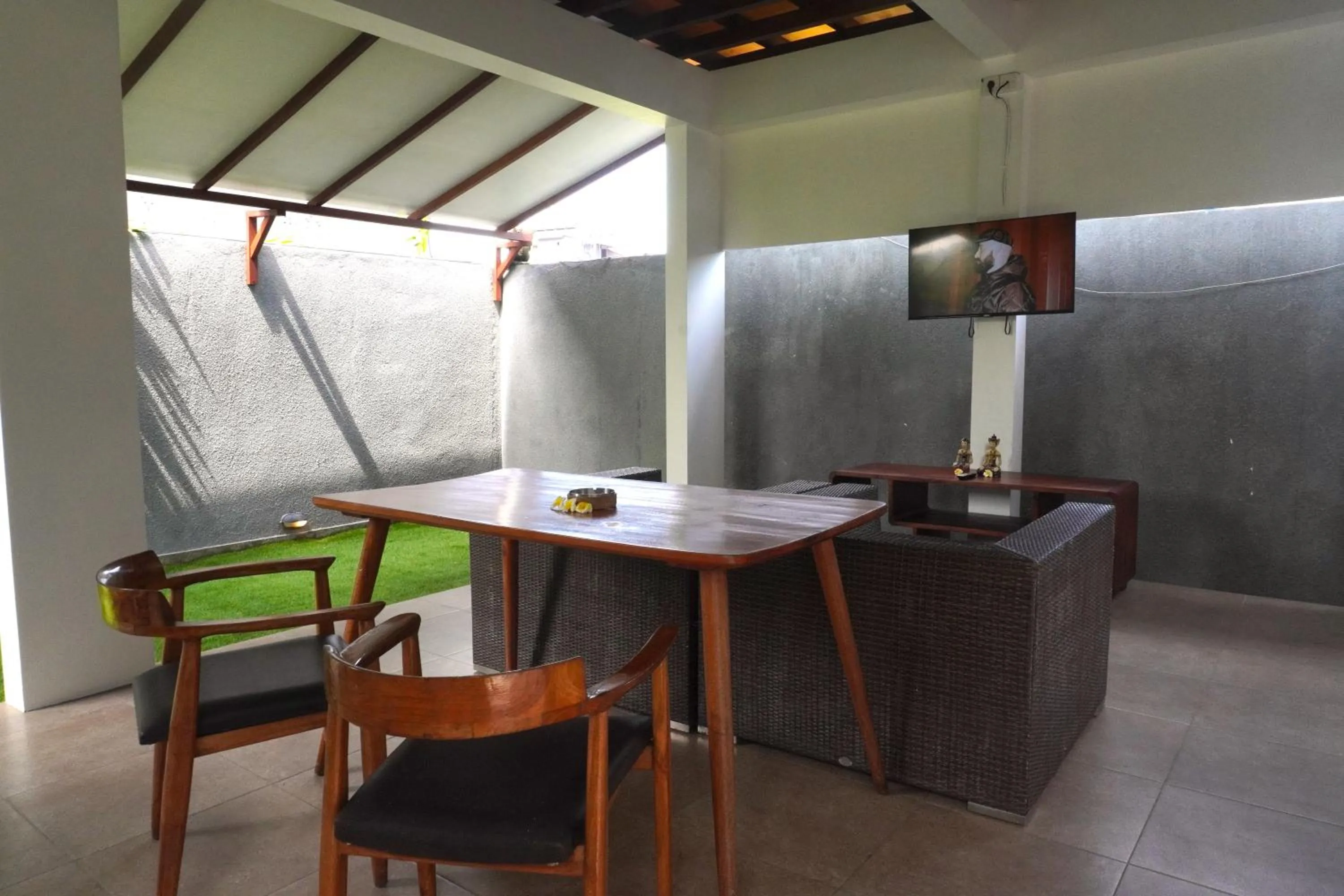 Living room in The Lumbung Wood Villa