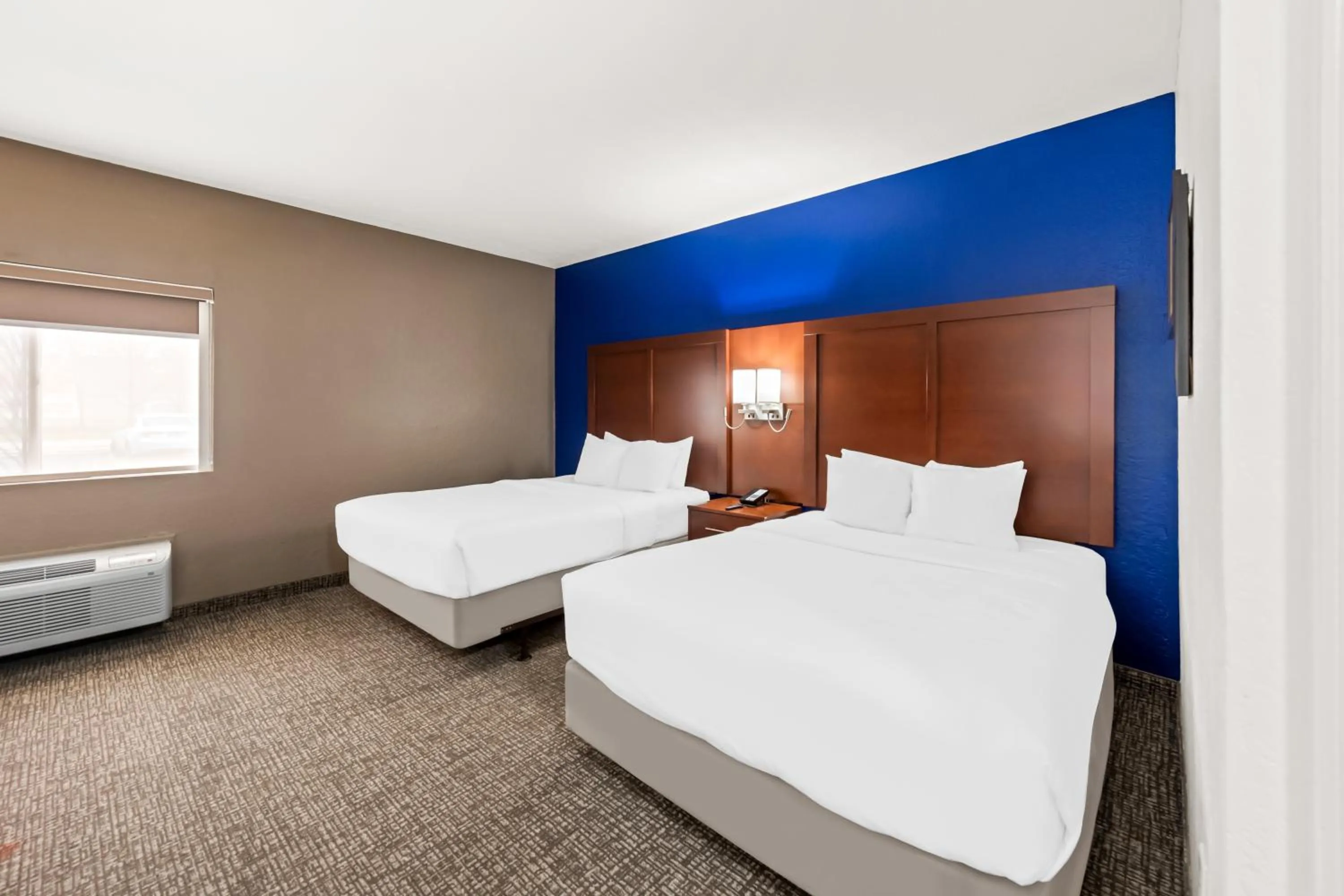 Bed in Comfort Inn & Suites Fairborn near Wright Patterson AFB