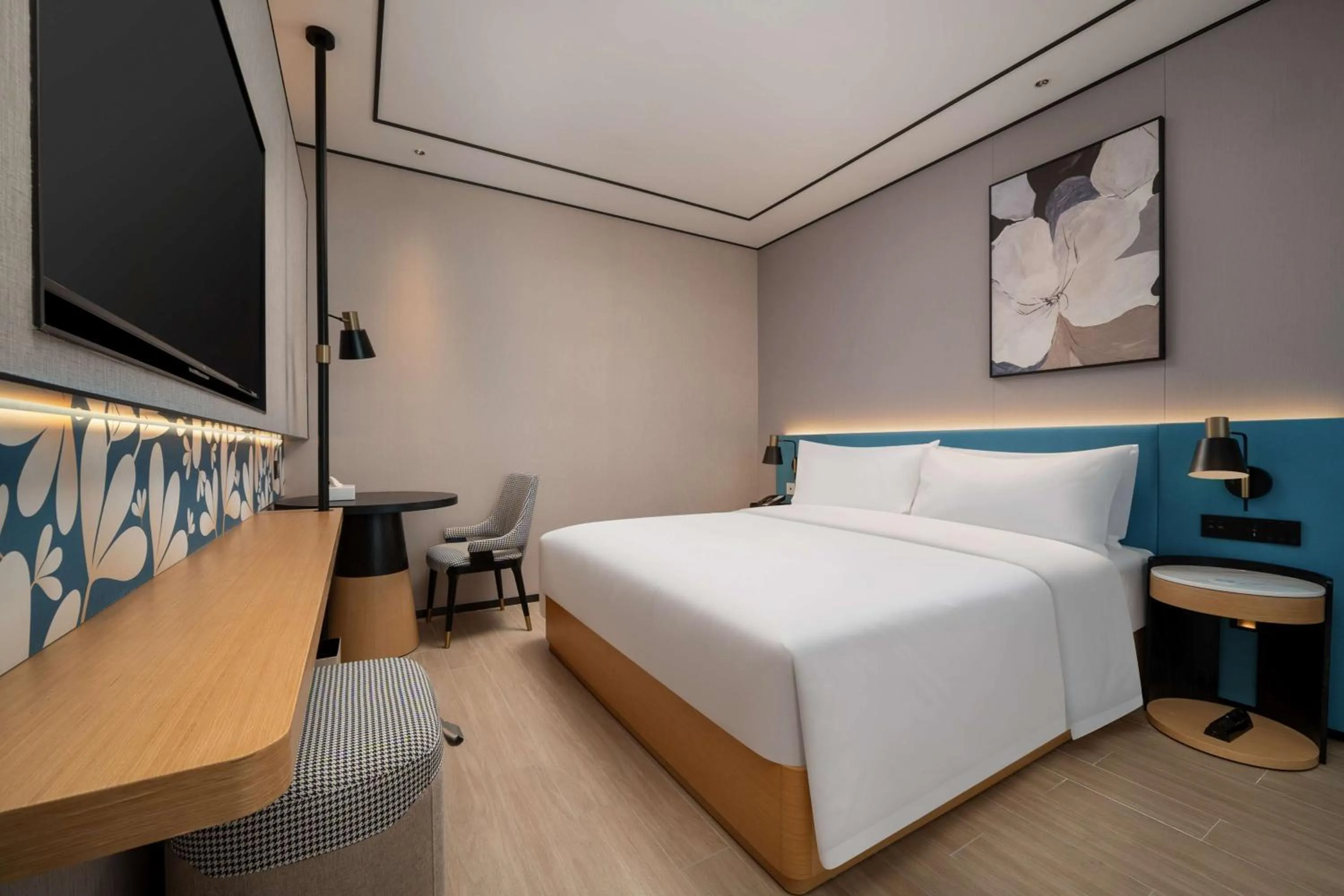 Bed in Hilton Garden Inn Shanghai Caoyang