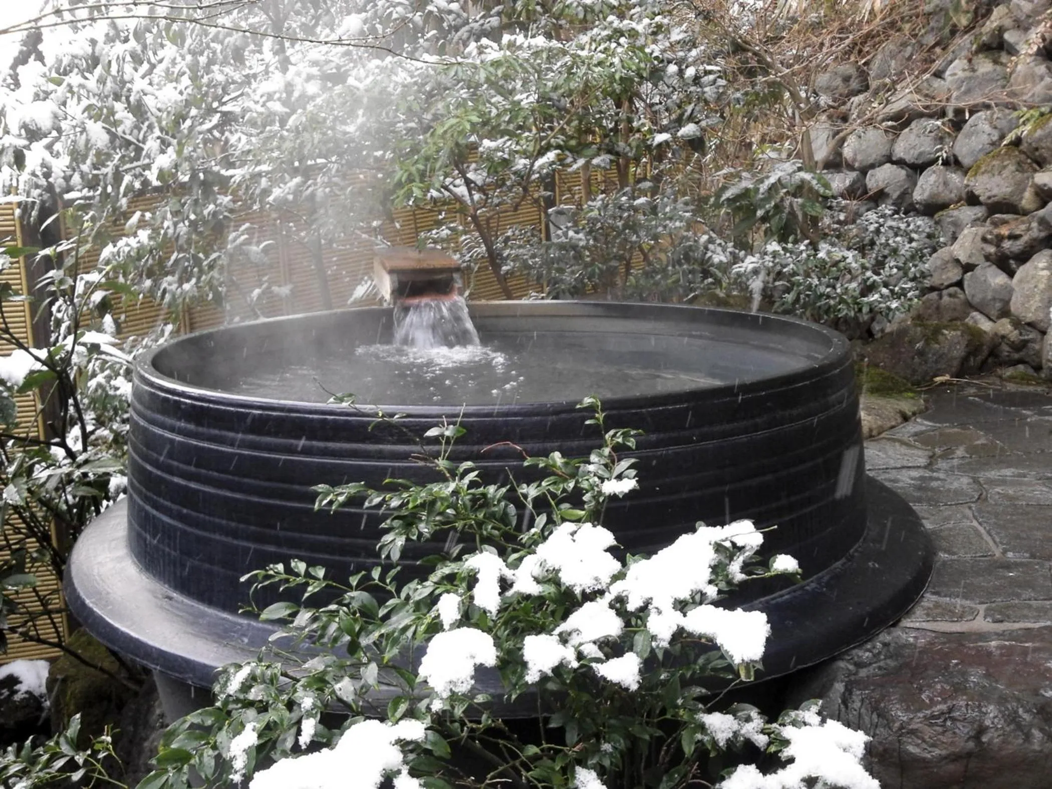 Hot Spring Bath in Kyo no Minshuku Ohara no Sato