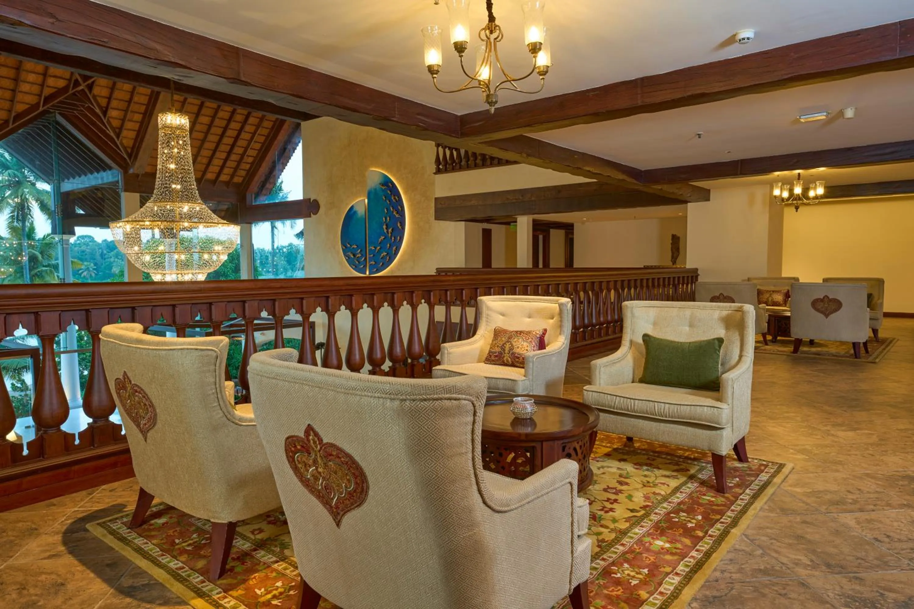 Lobby or reception in The Leela Ashtamudi, A Raviz Hotel