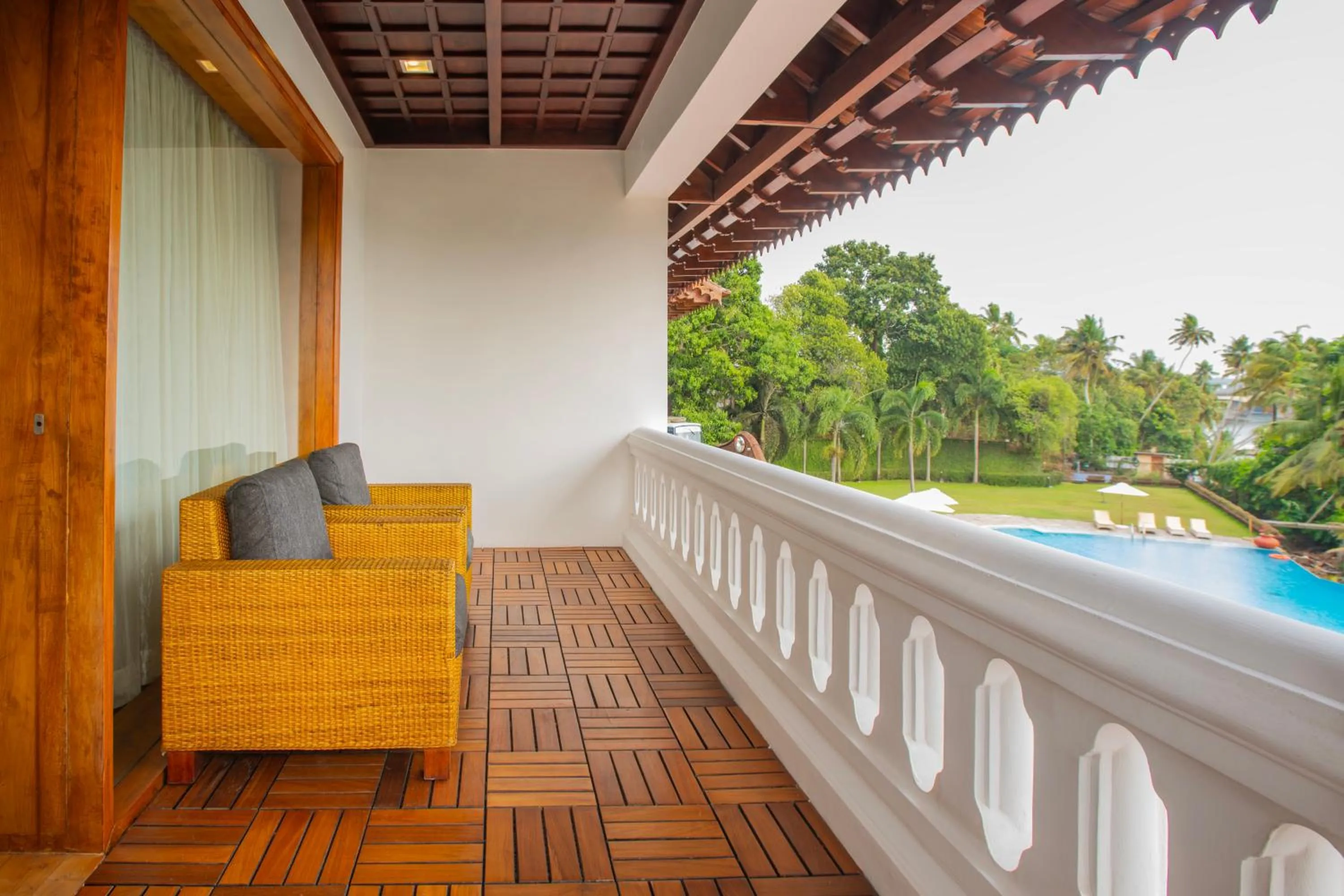Balcony/Terrace in The Leela Ashtamudi, A Raviz Hotel