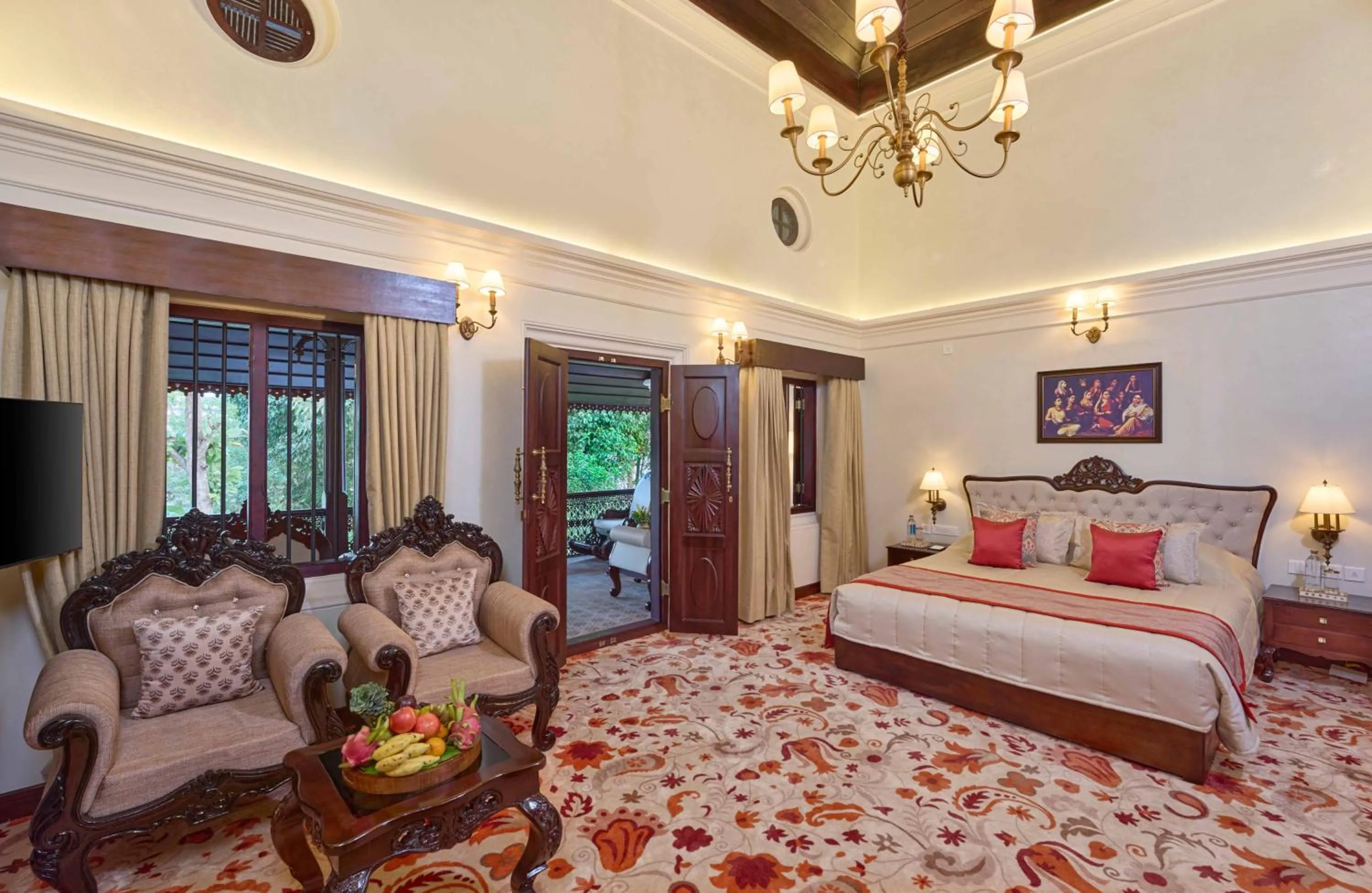 TV and multimedia, Bed in The Leela Ashtamudi, A Raviz Hotel