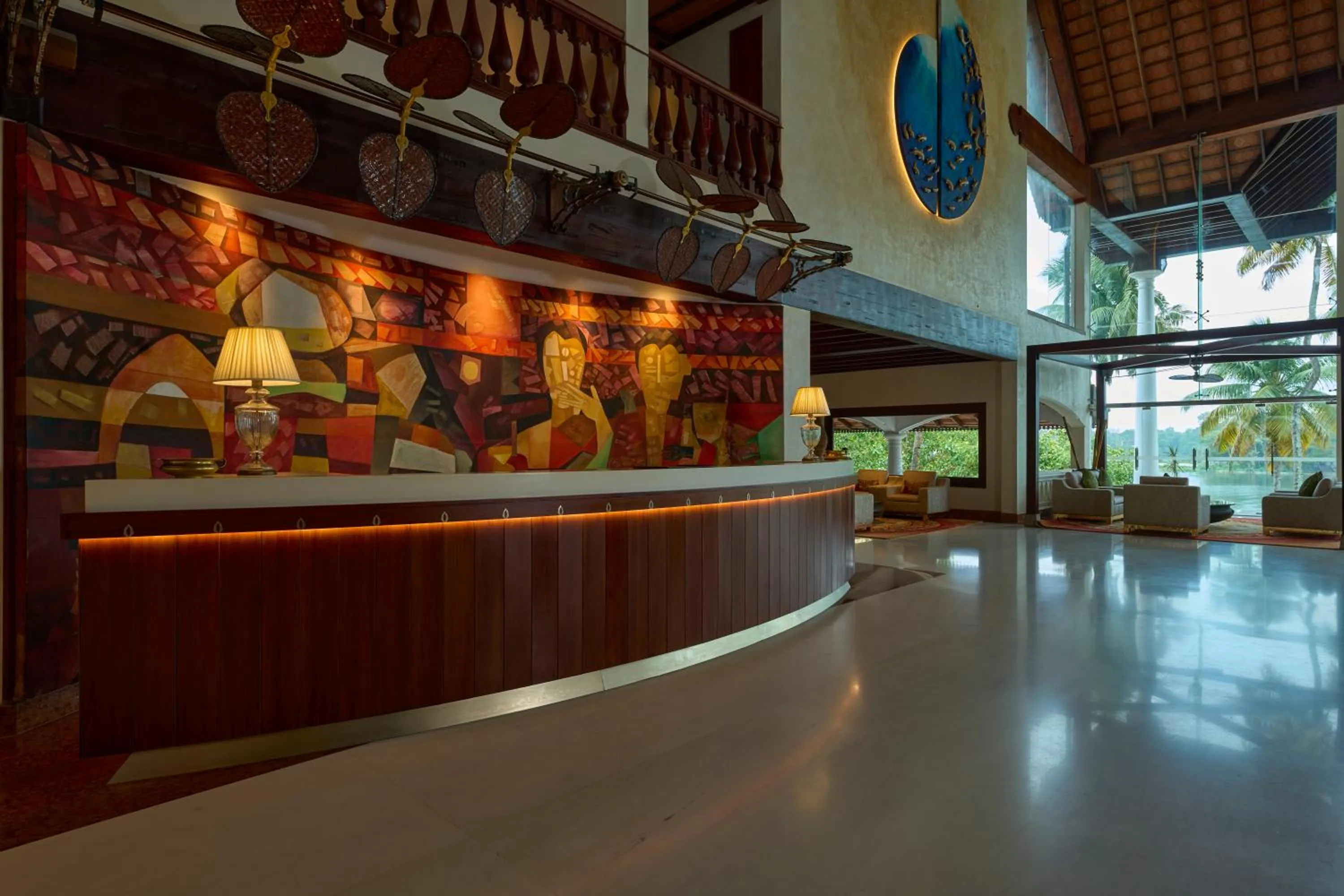 Lobby or reception in The Leela Ashtamudi, A Raviz Hotel