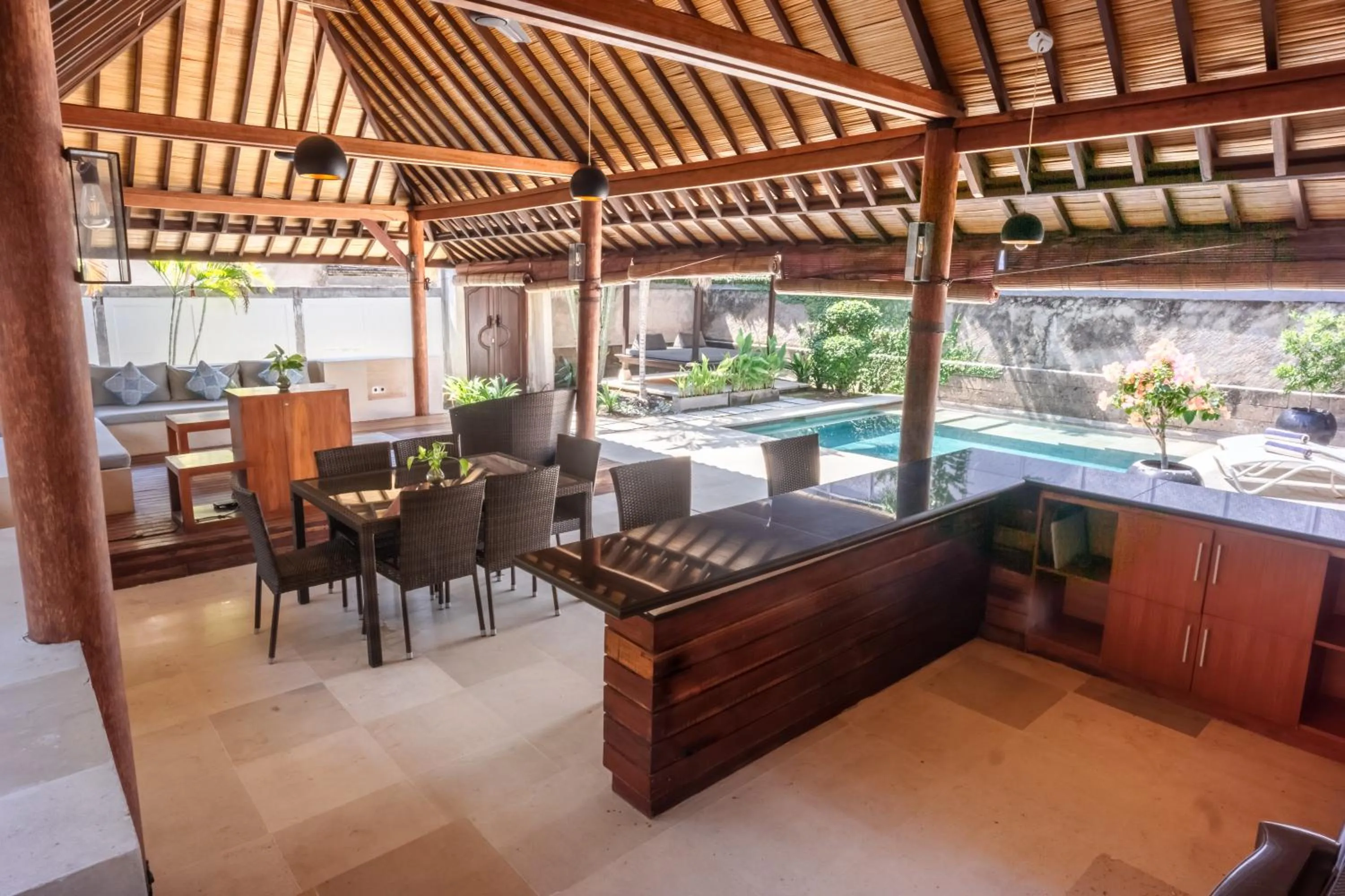 Living room in Gili Villas