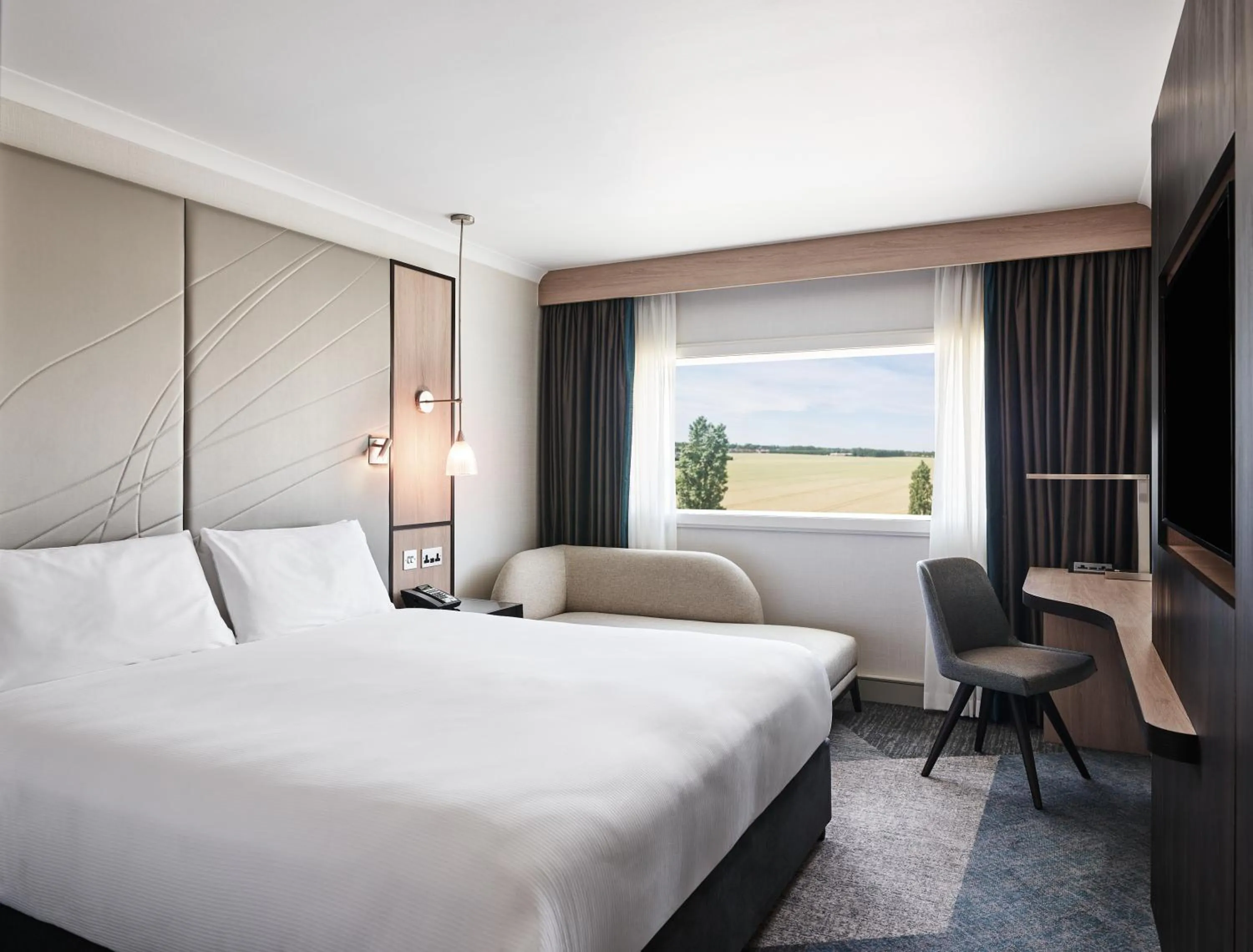 Bed in Hyatt Place London Heathrow Airport