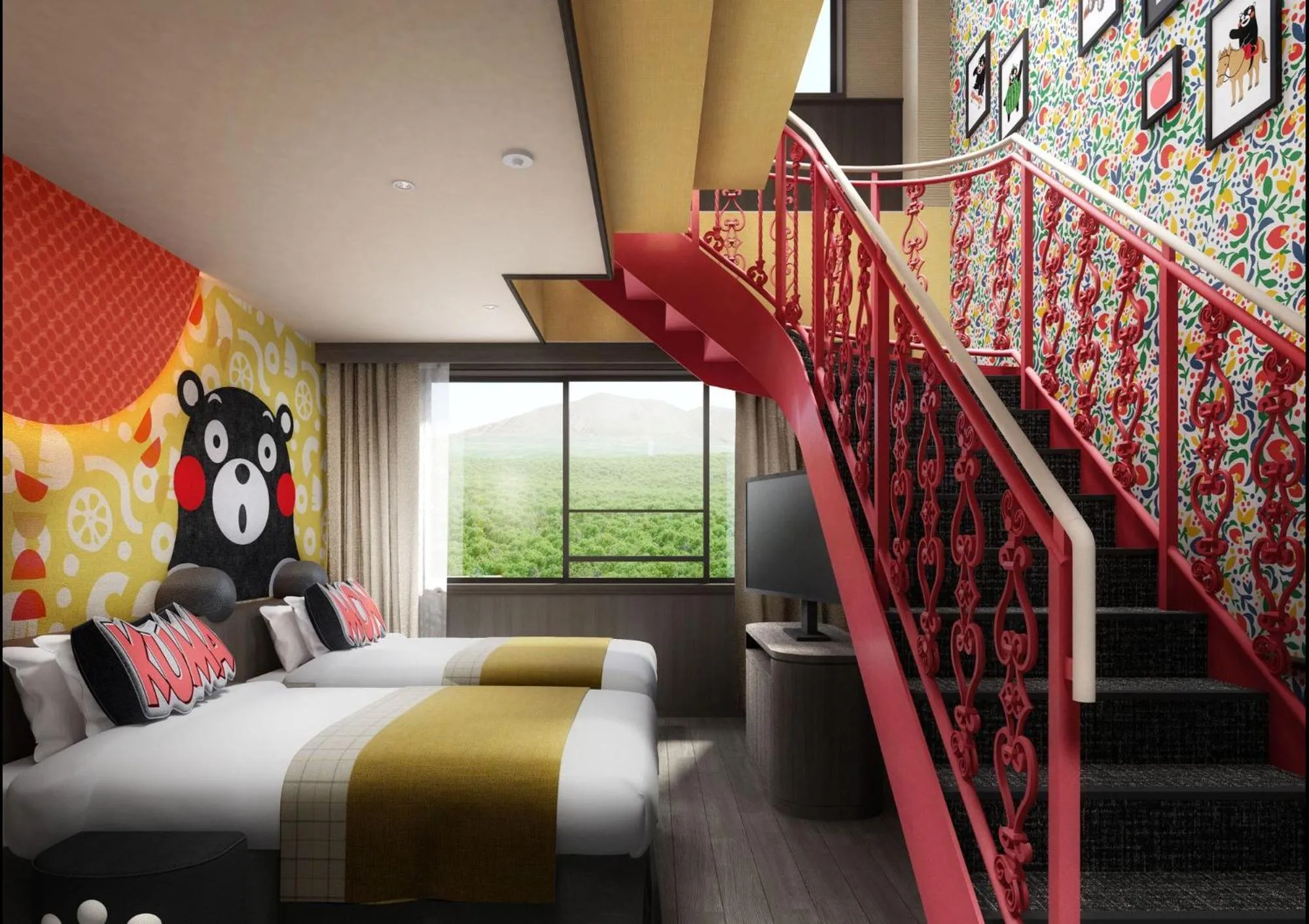 Bed in Hotel Aso No Tsukasa