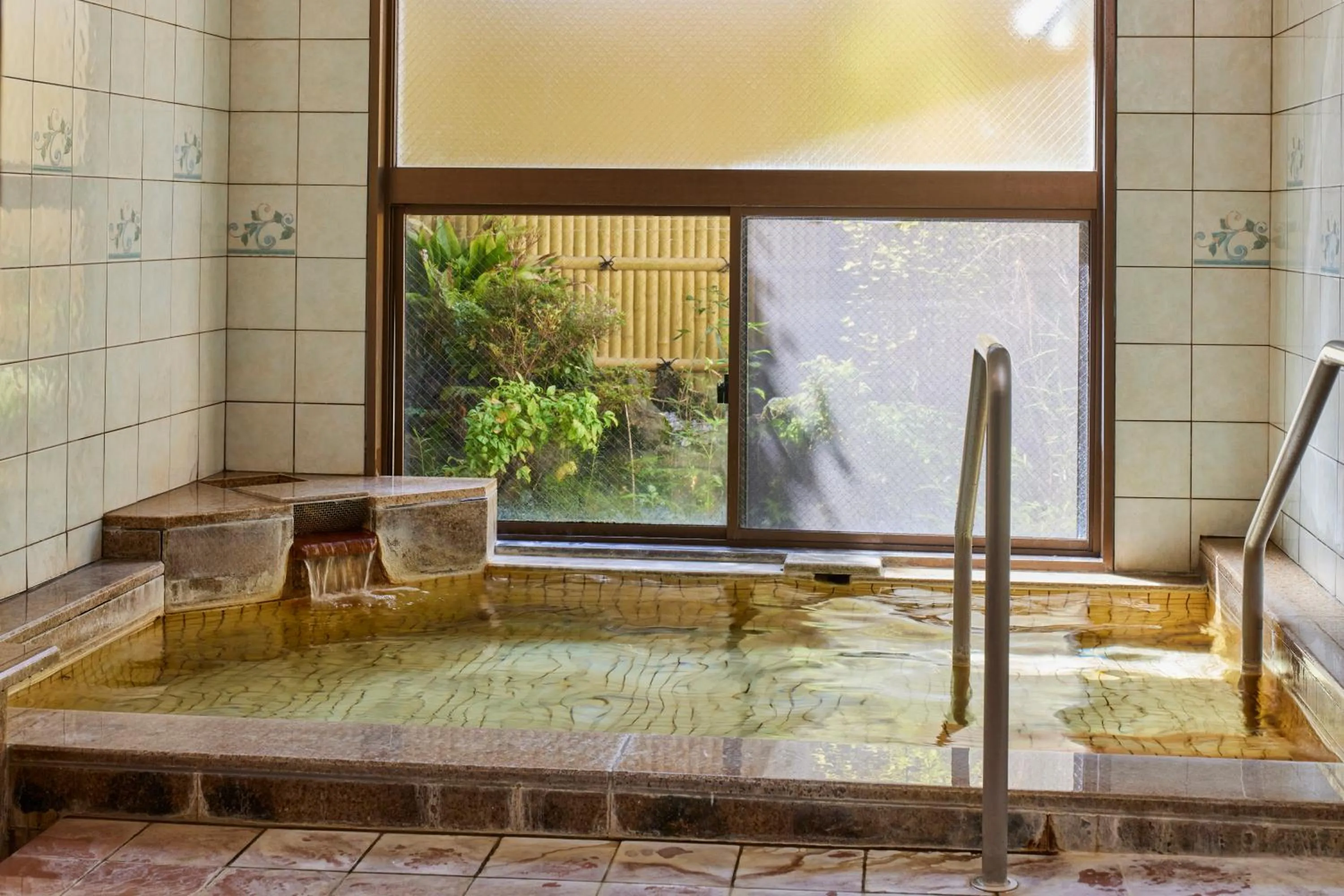 Hot Spring Bath in Hotel Aso No Tsukasa