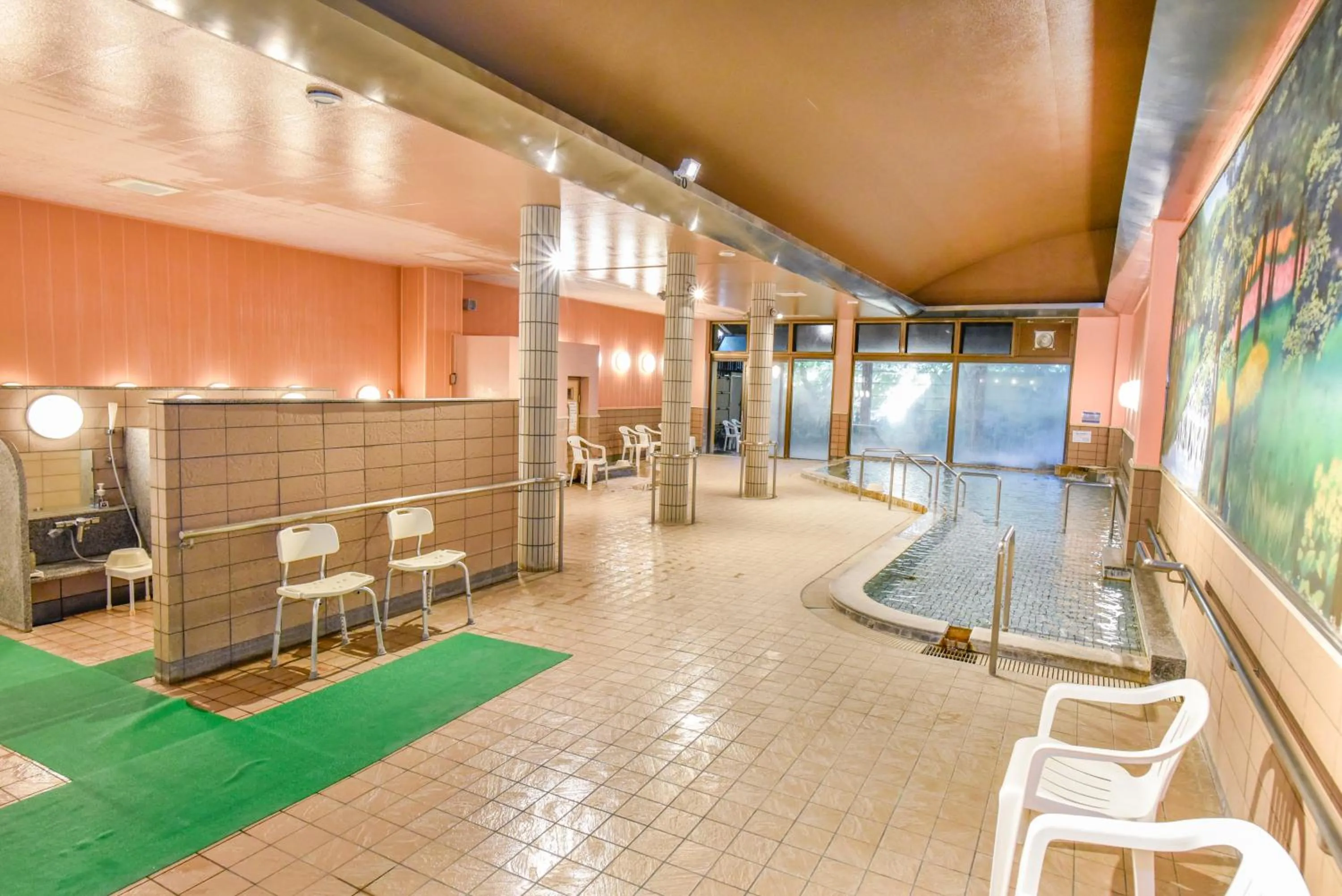 Hot Spring Bath in Hotel Aso No Tsukasa