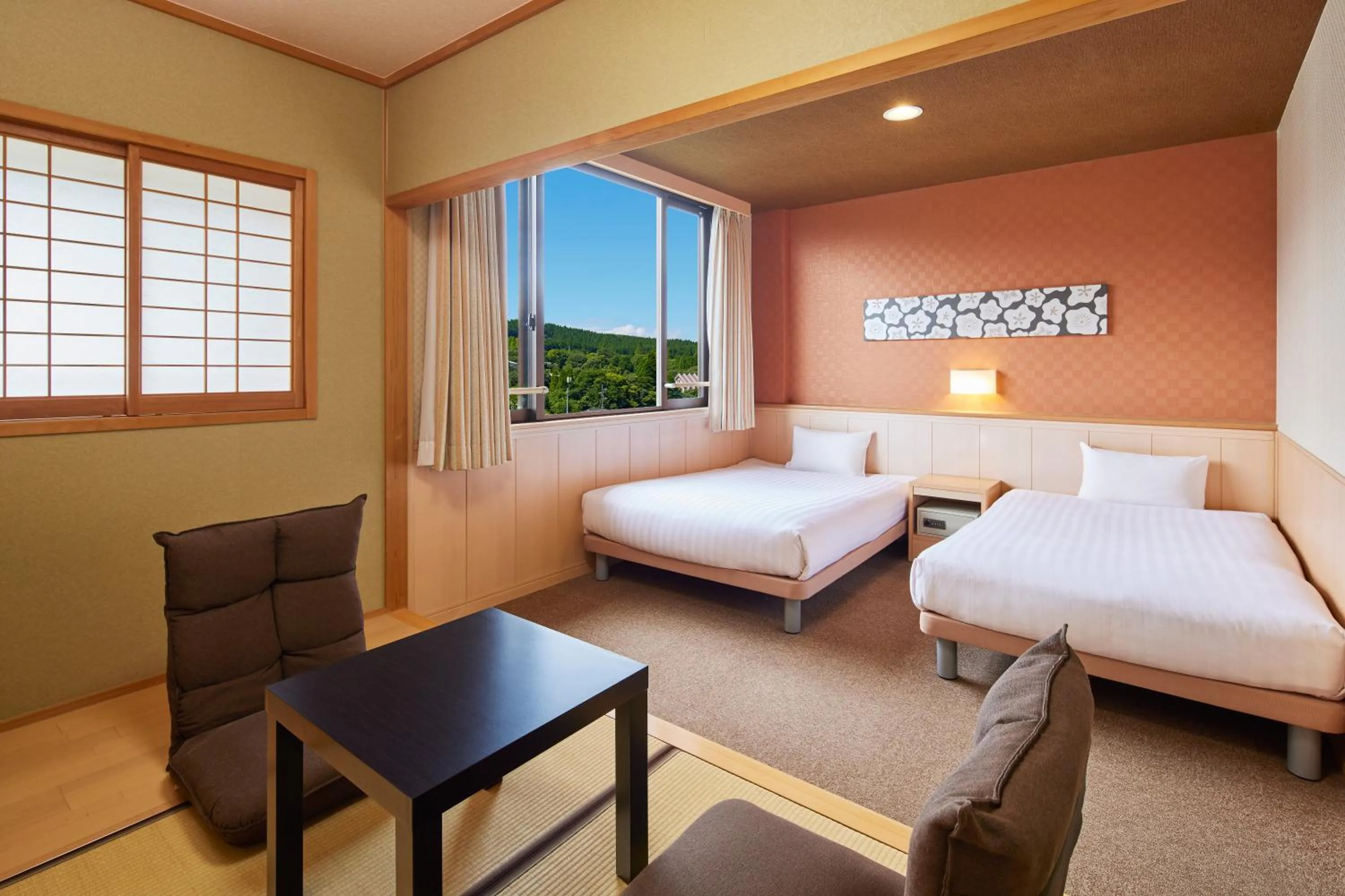 Bedroom, Bed in Hotel Aso No Tsukasa