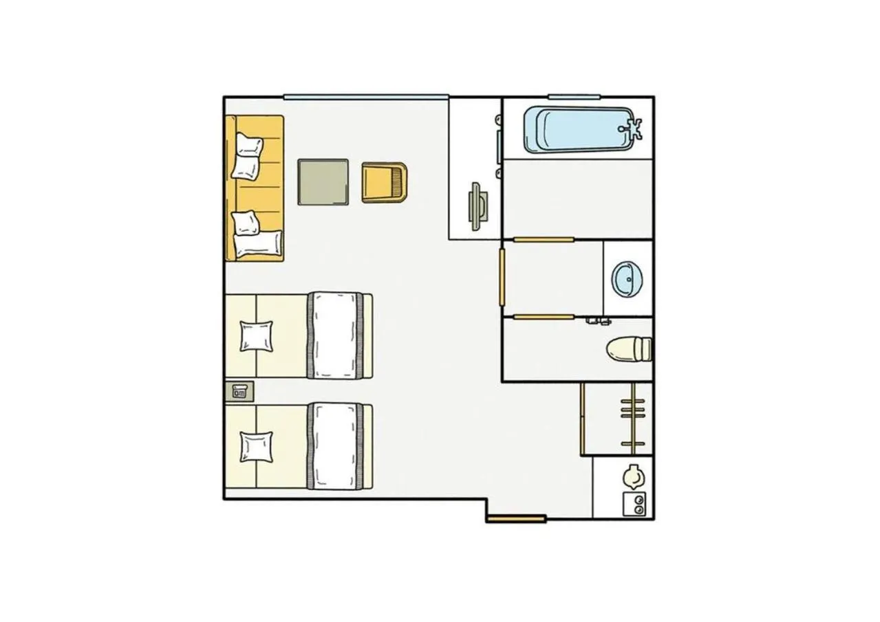Floor plan in Hotel Aso No Tsukasa