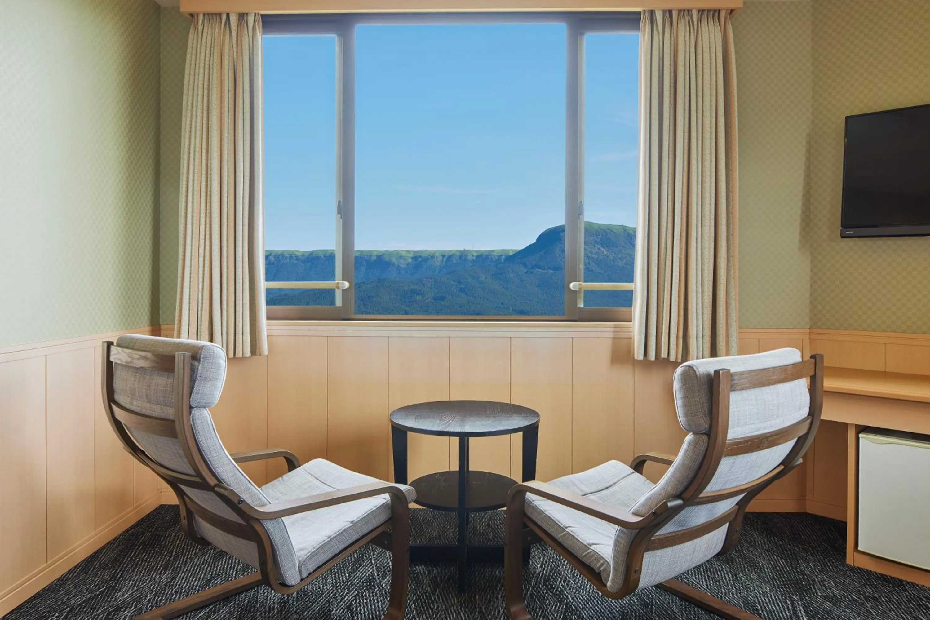 Mountain view in Hotel Aso No Tsukasa